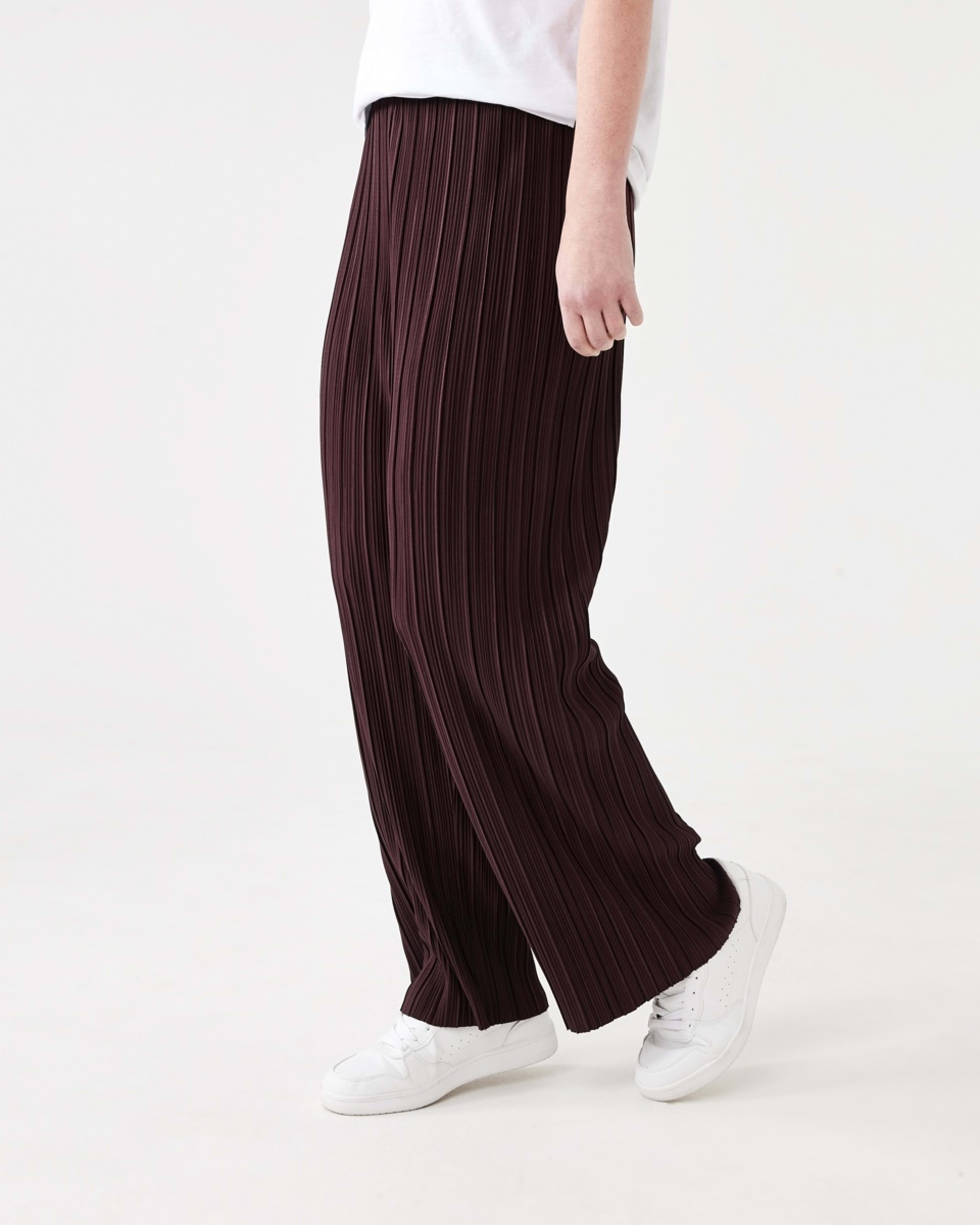 2 Plisse Pants WARM MULBERRY, 2 of 4