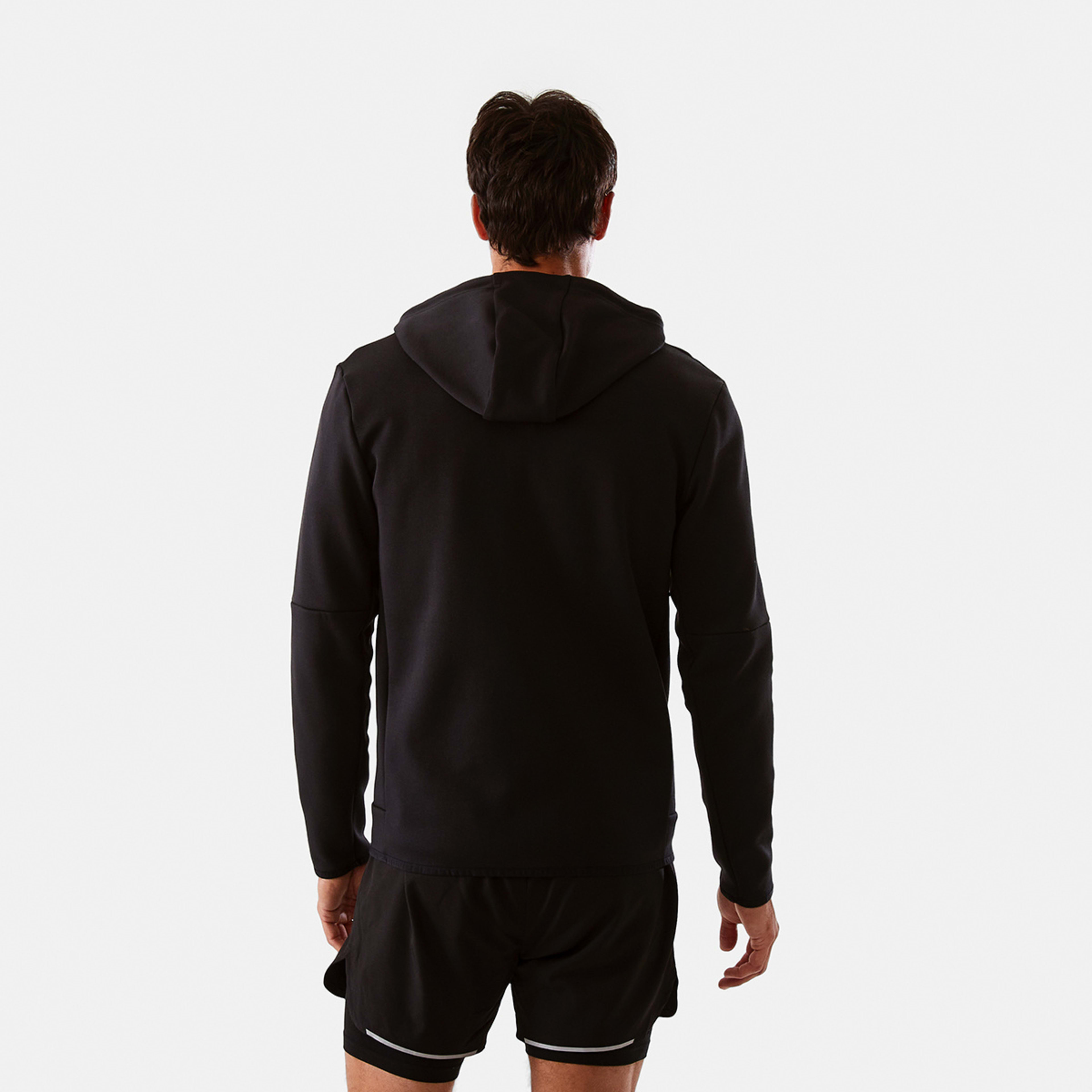 4 Active Mens Sports Hoodie Black, 4 of 7