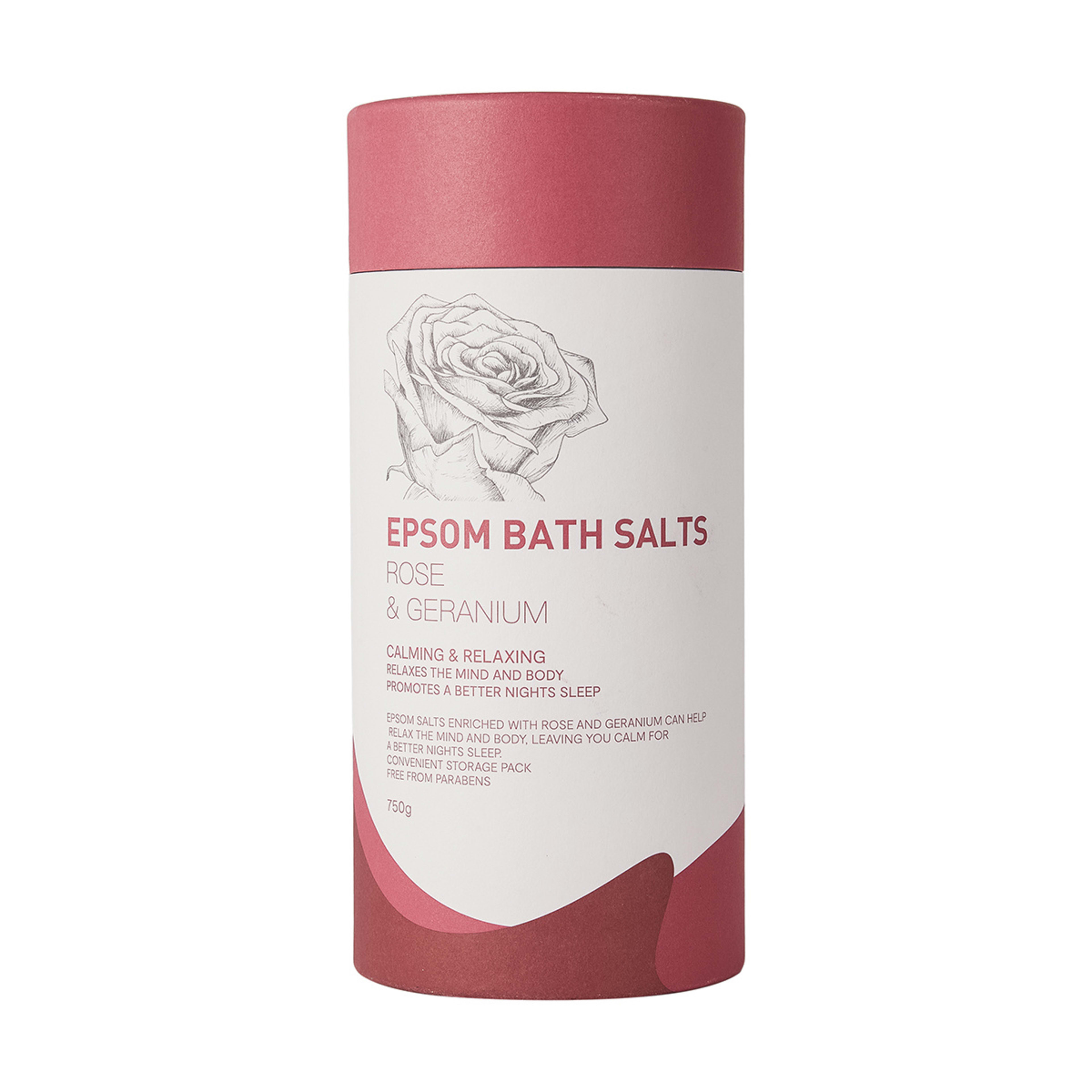 Epsom Bath Salts 750g - Rose and Geranium - Kmart