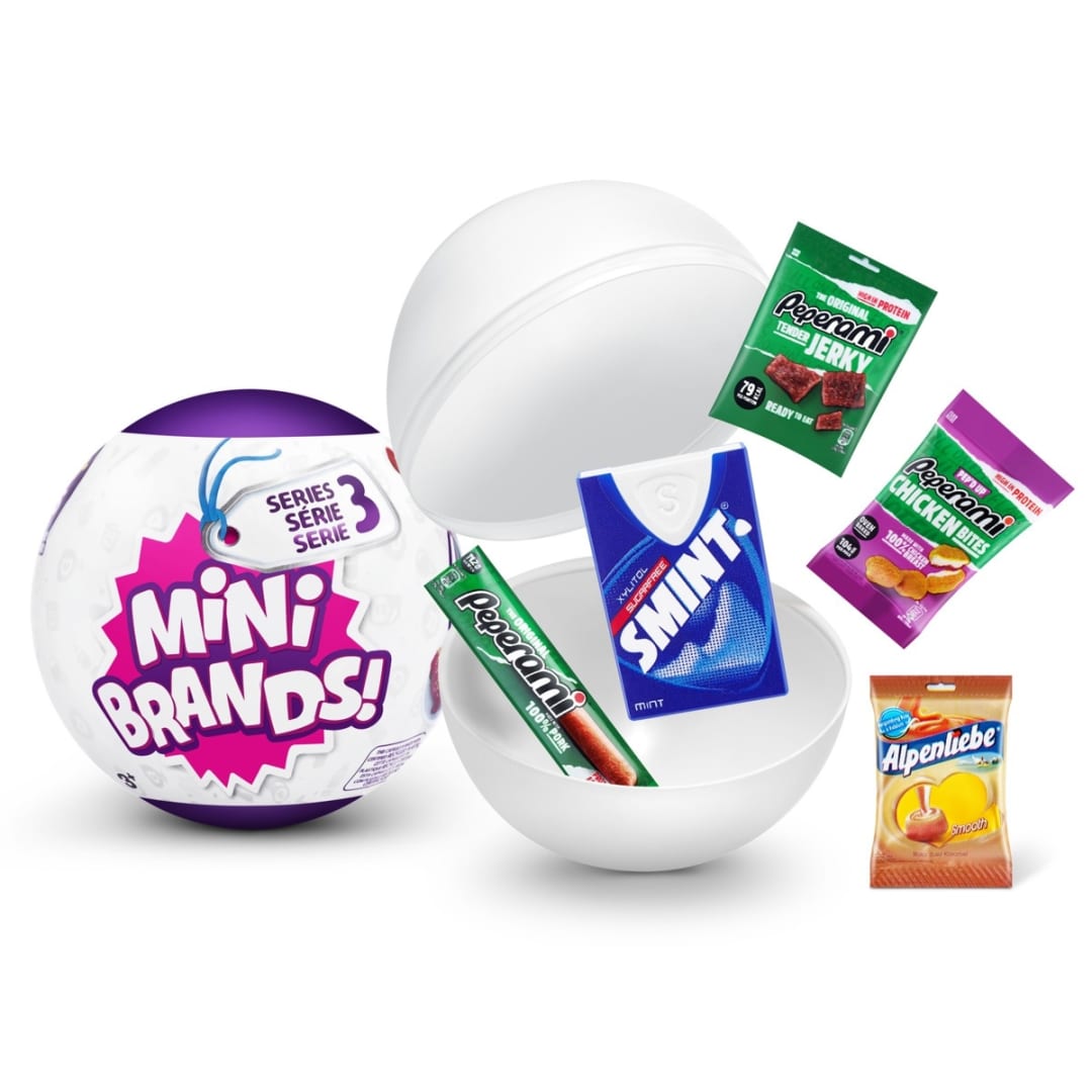 Zuru Real Miniature Brands Collectible Toy, Capsules of 5 Mystery