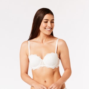 Kmart Co-ordinated Lace Longline Push Up Bra-Midnt Ink Size: 12D, Price  History & Comparison