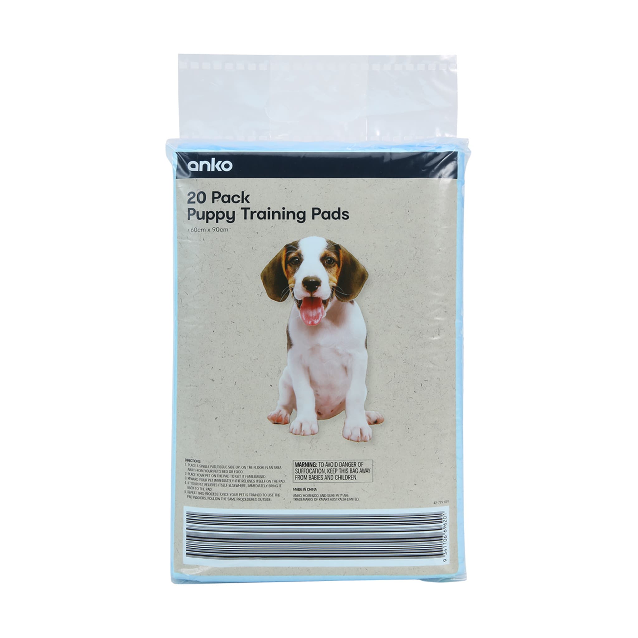 Puppy Training Pads 60cm x 90cm 20 Pack Kmart