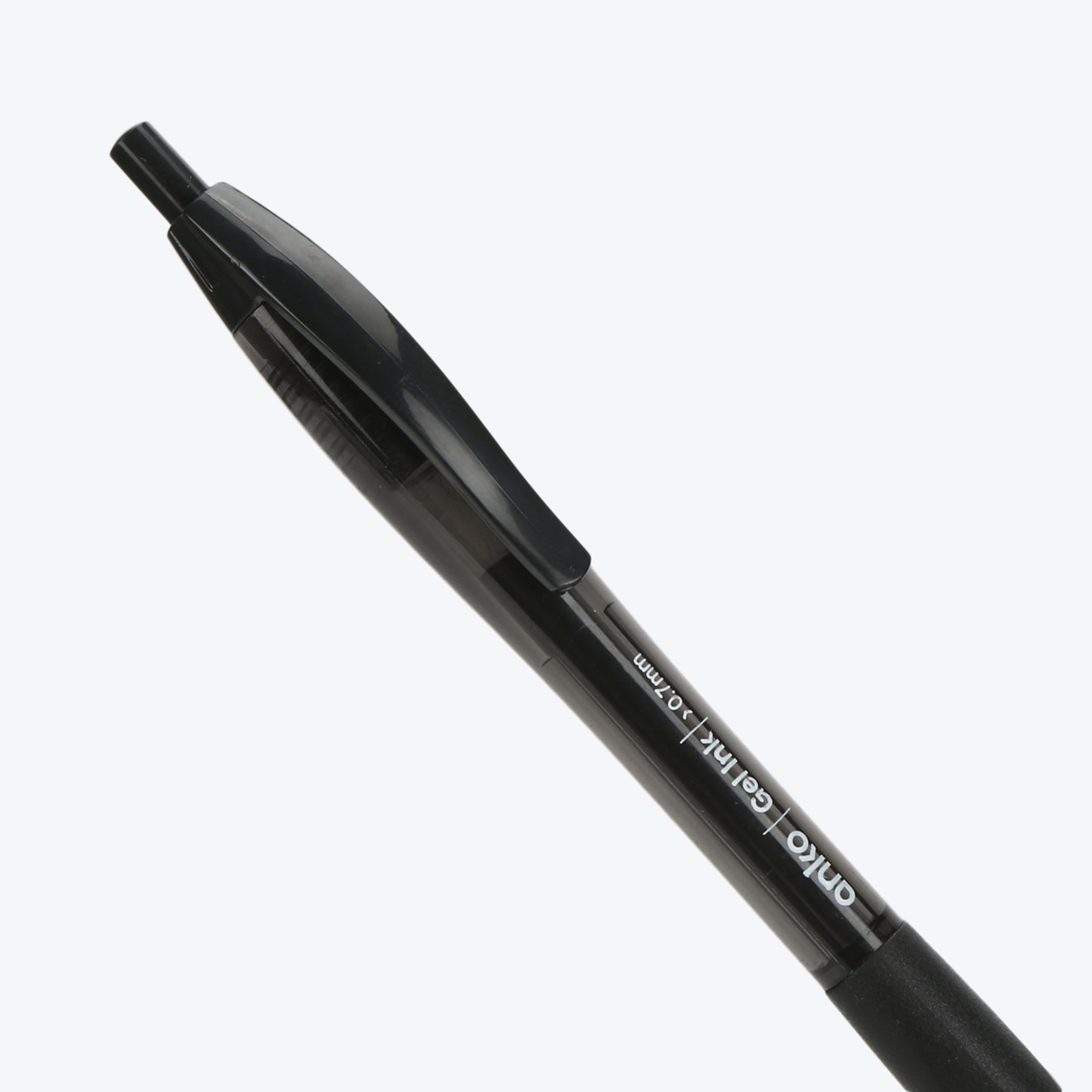 6 Pack Retractable Gel Pens Black Kmart