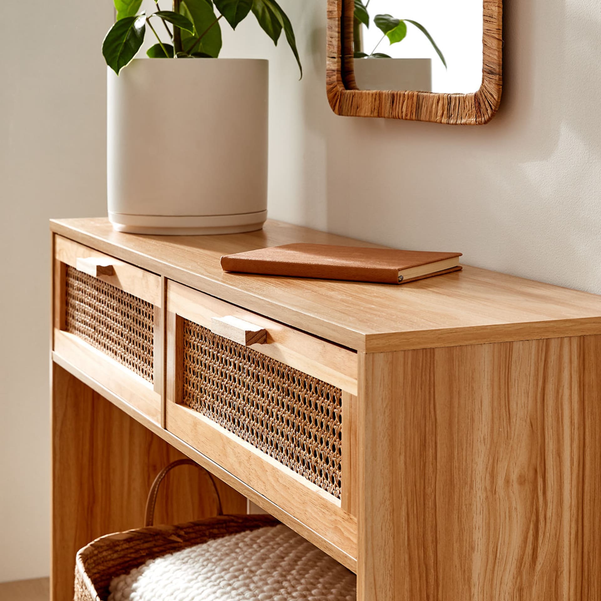 Rattan Hall Table Kmart