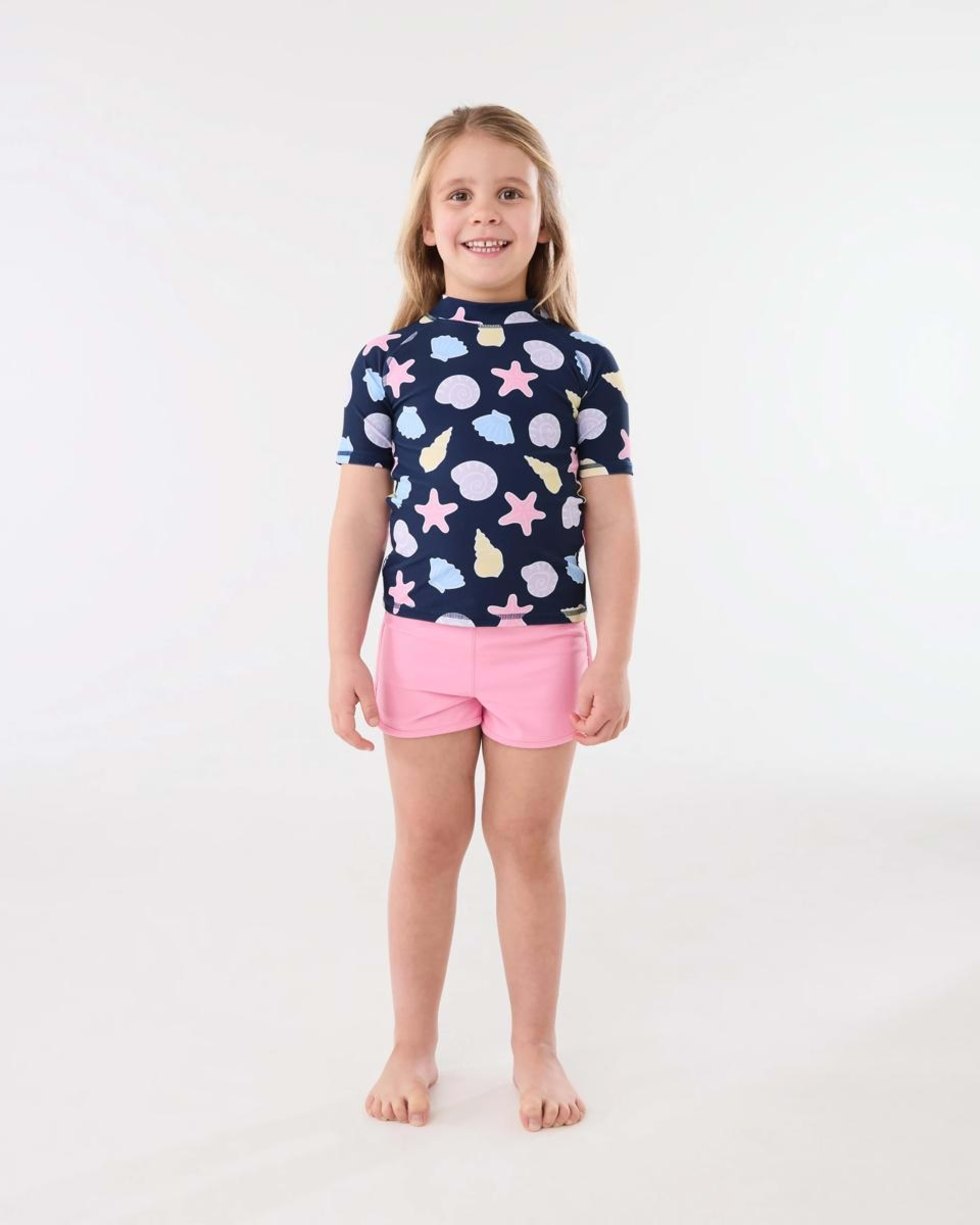 5 Print Rash Vest SEA SHELL DEEP INDIGO, 5 of 6
