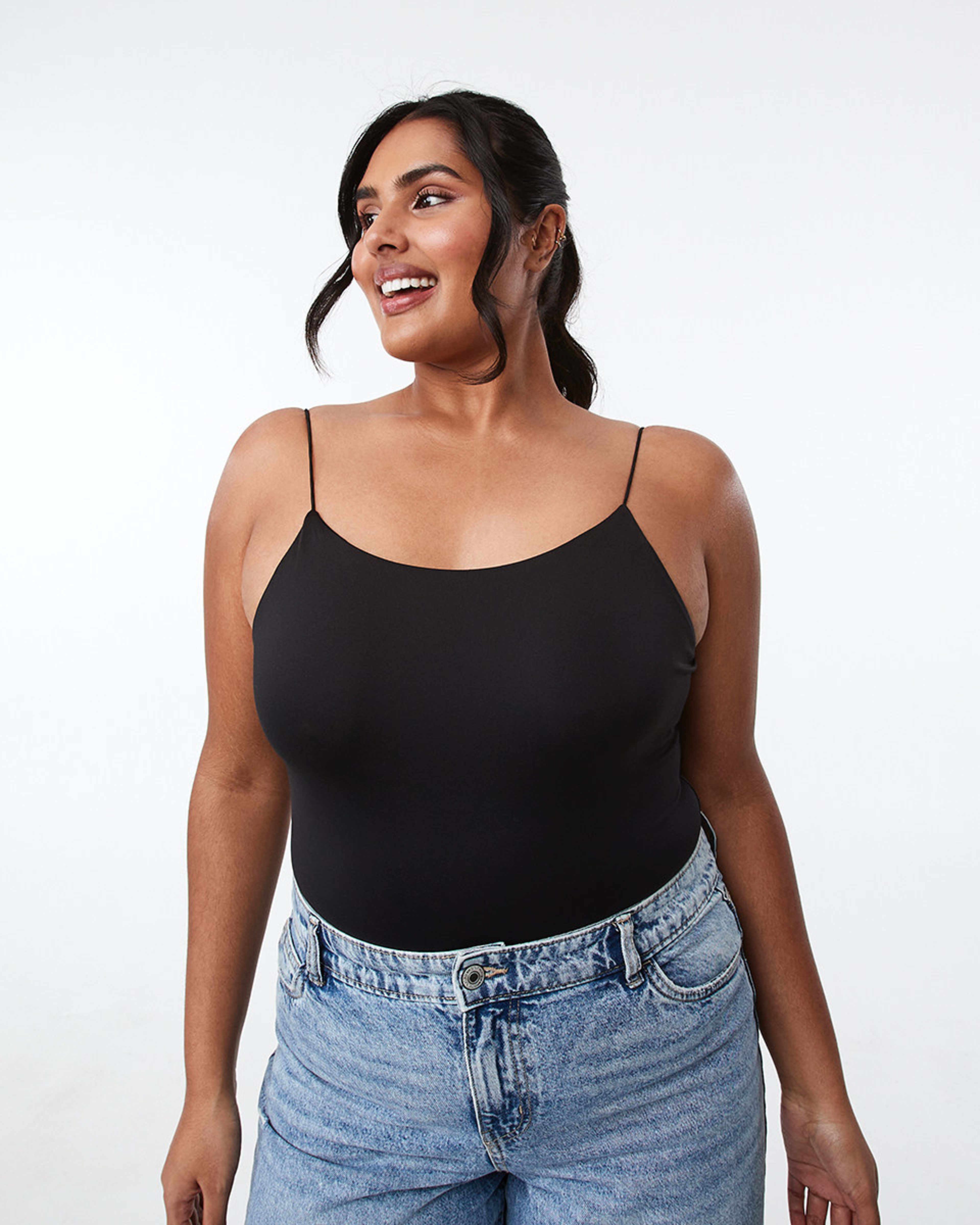 Sleeveless Luxe Cami Bodysuit Kmart