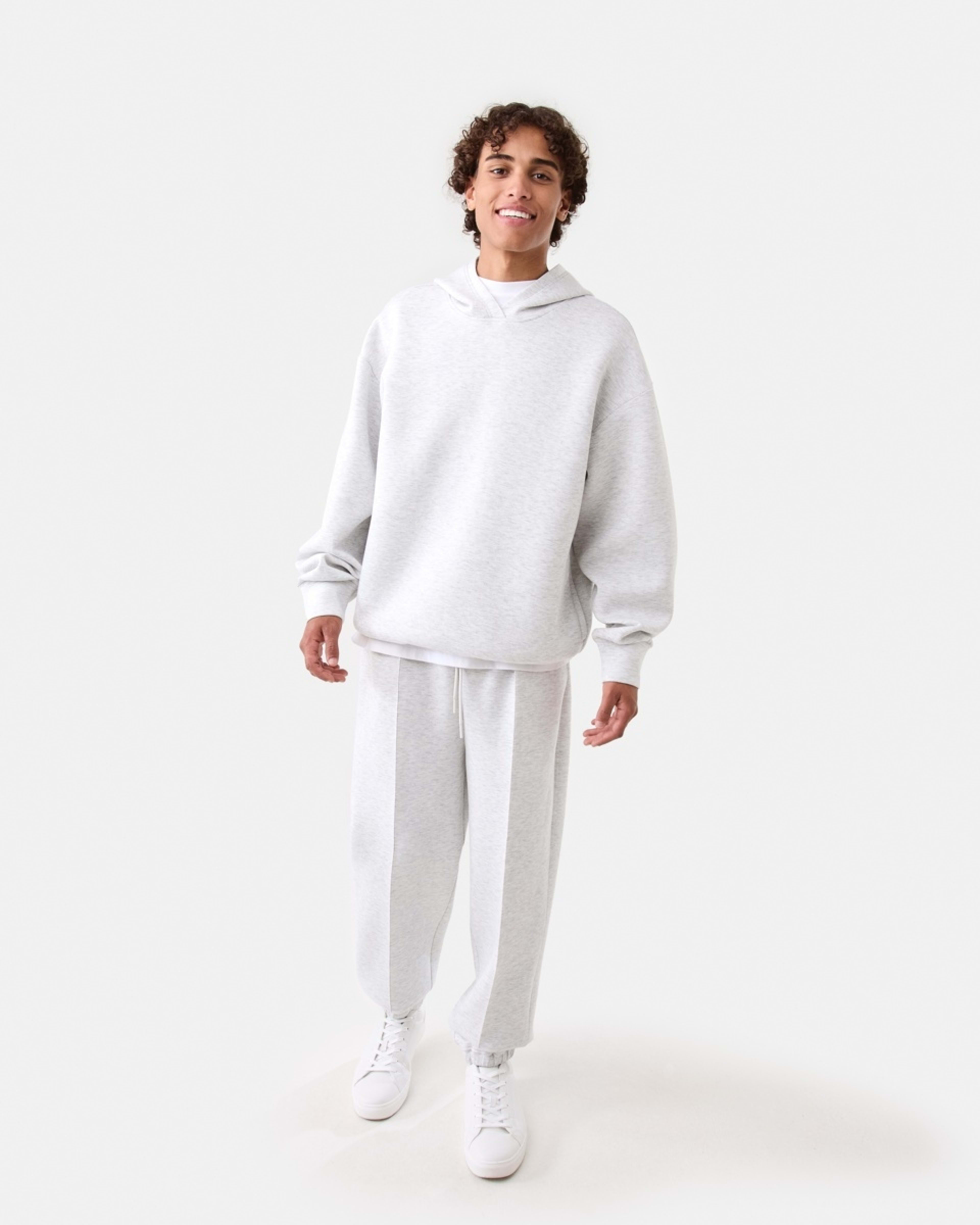 2 Oversized Scuba Hoodie WHITE MARLE, 2 of 7