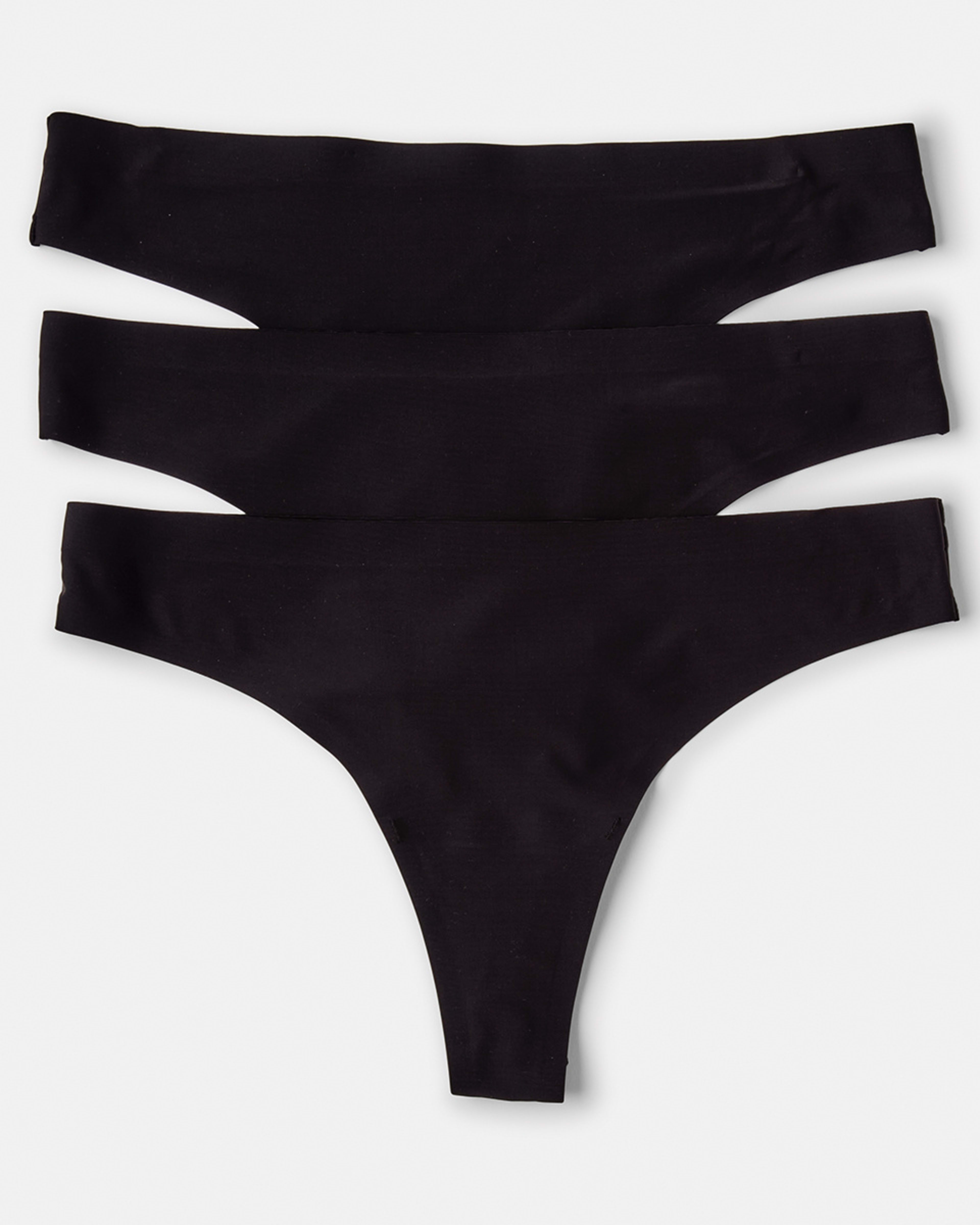 1 3 Pack Outta-Sight G-string Briefs Black