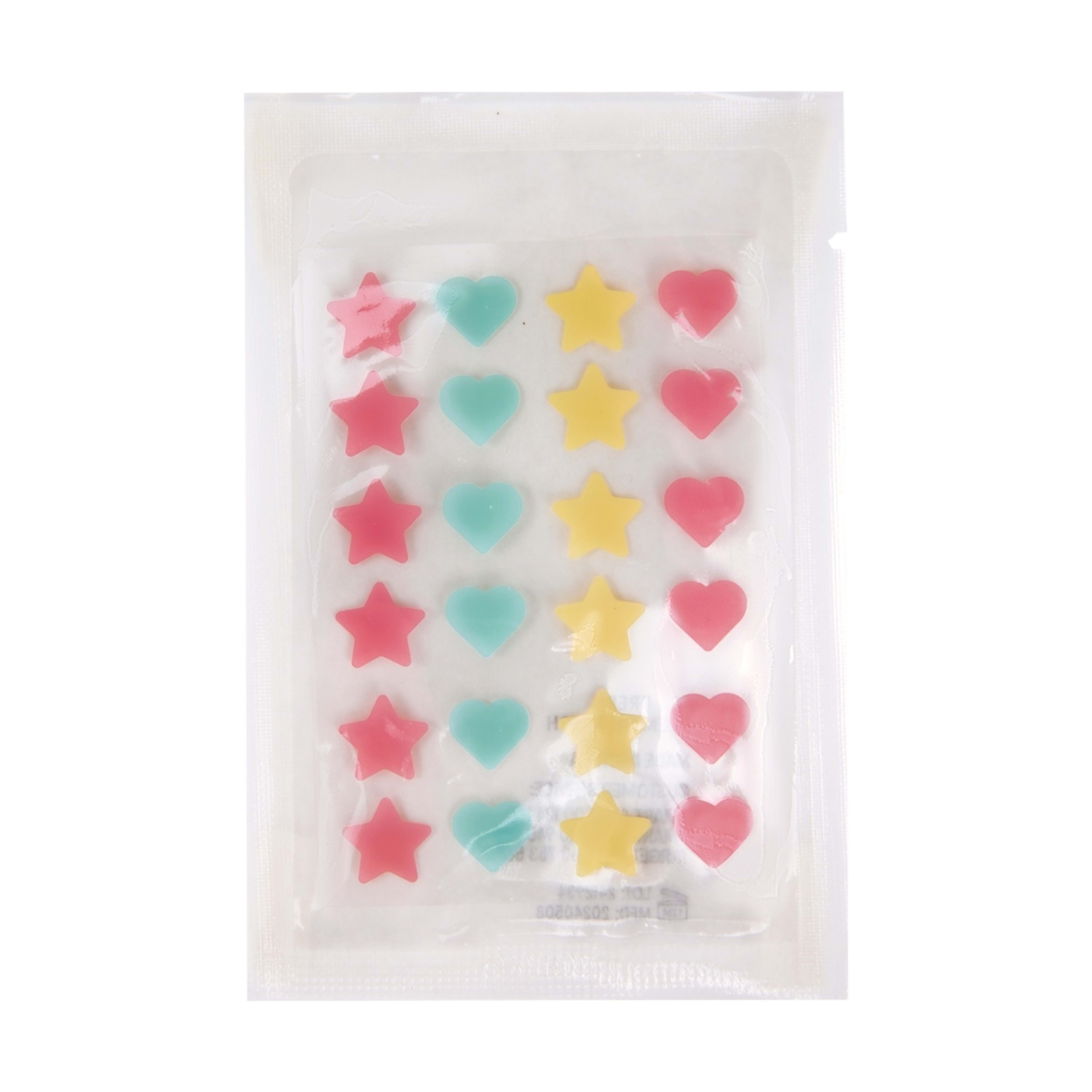 2 OXX Skincare 24 Piece Heart and Stars Blemish Patches - Tea Tree, 2 of 7