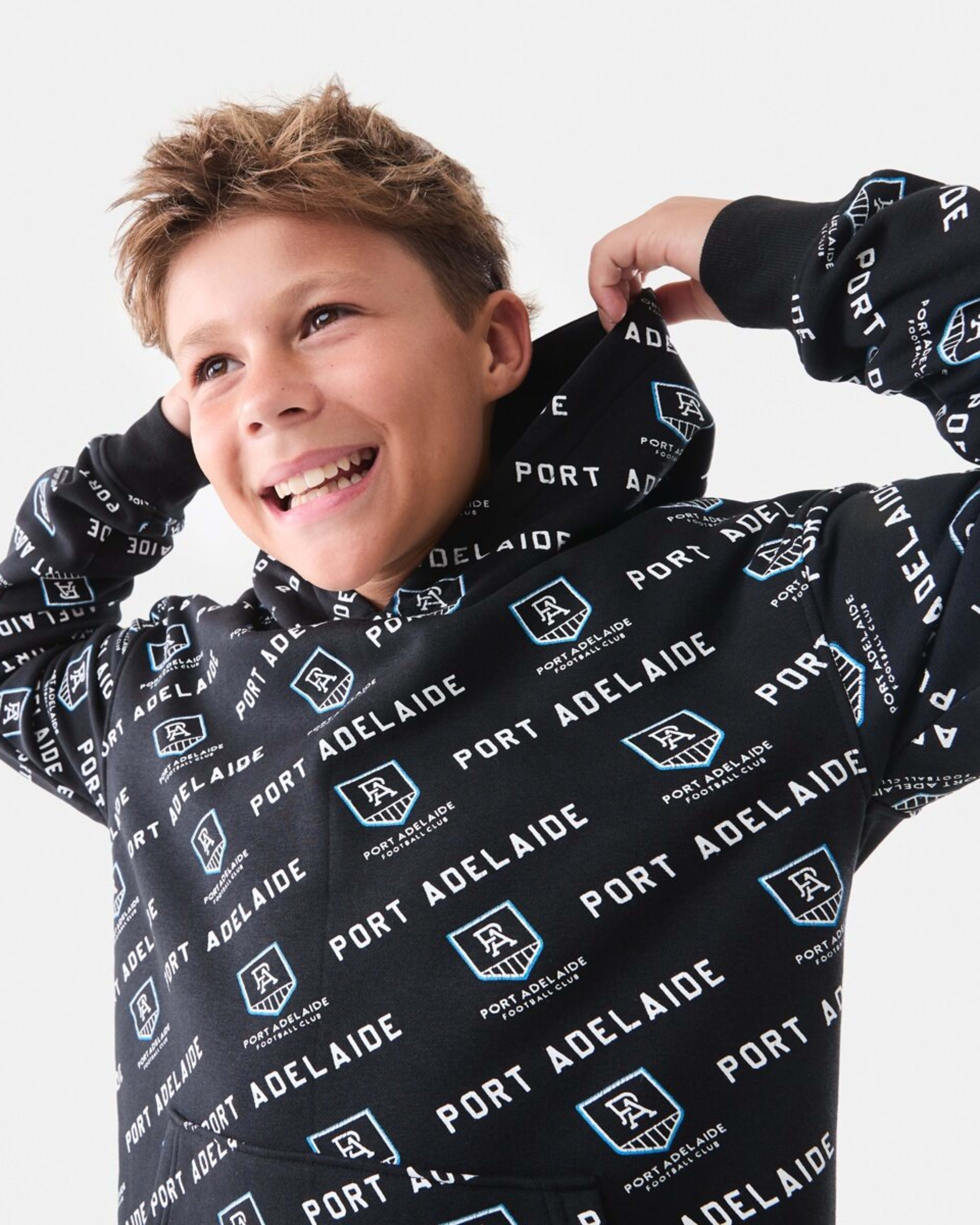 5 Official AFL Kids All Over Print Hoodie Port Adel, 5 of 9