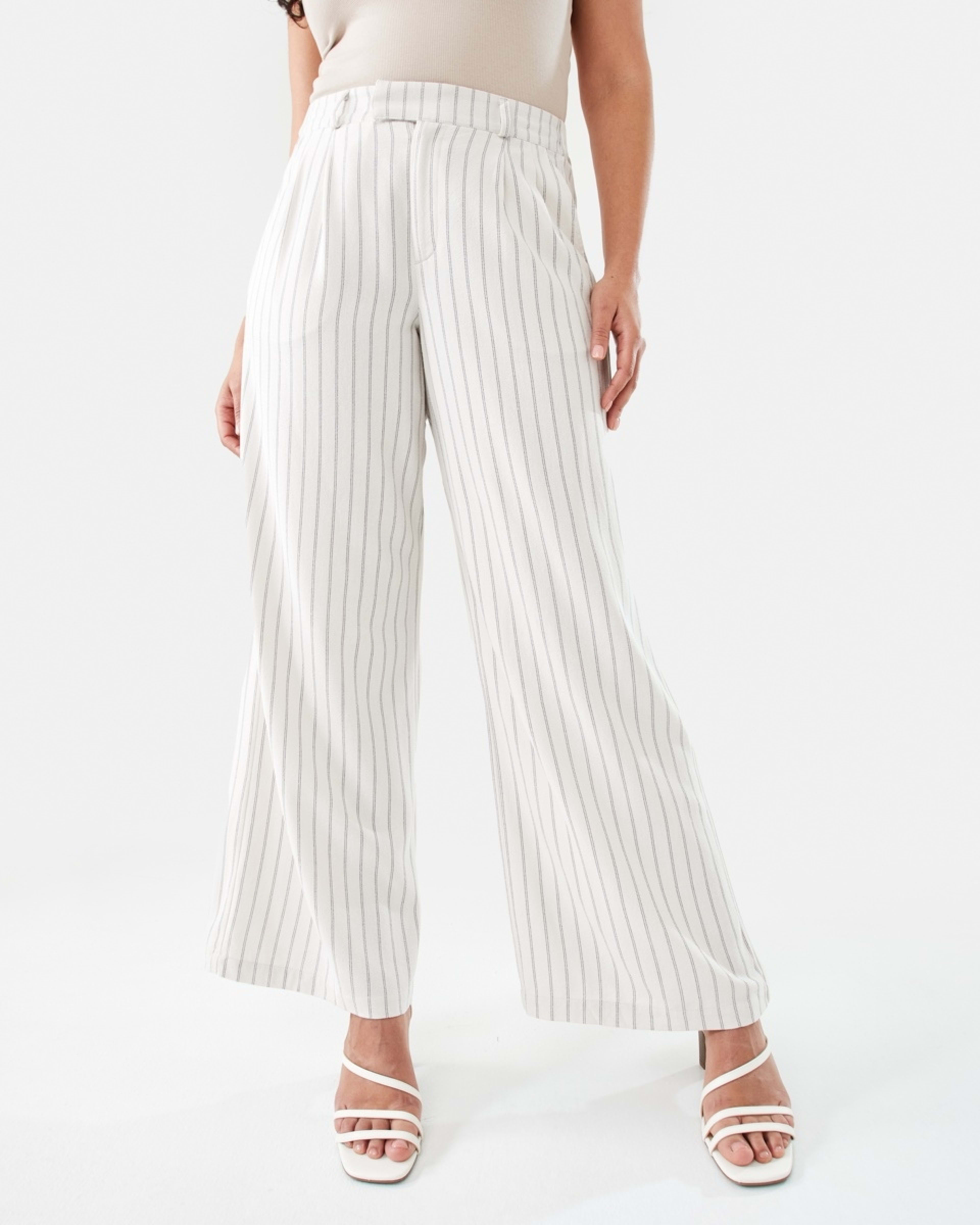 1 Wide Leg Pants Dot Stripe