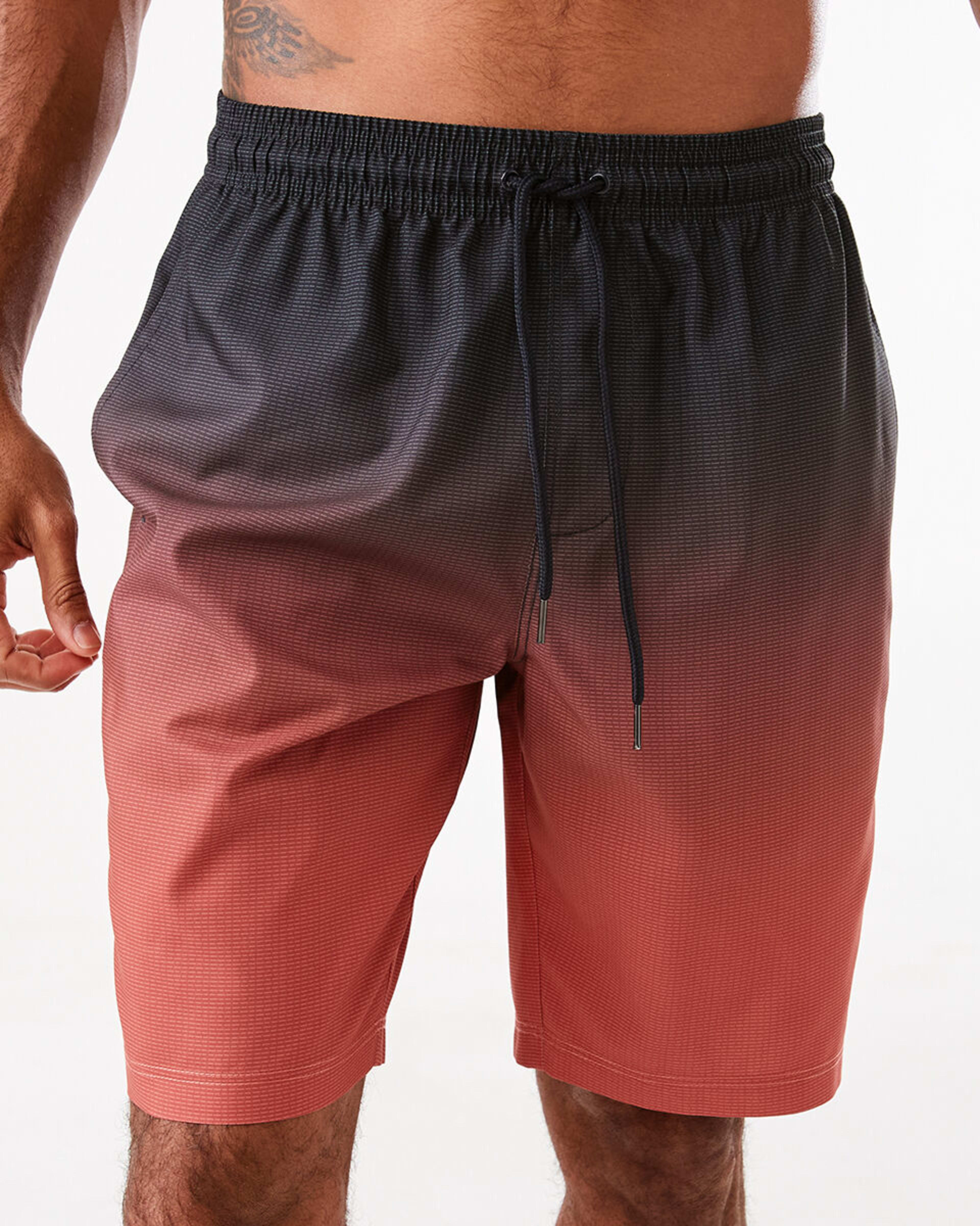 1 Long Length Boardshorts Red Gradnt, 1 of 7