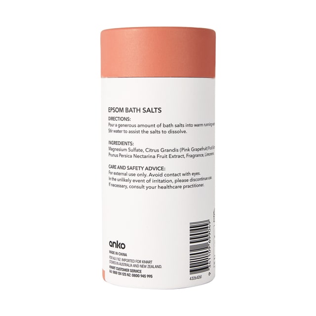 Epsom Bath Salts 750g Pink Grapefruit and Nectarine Kmart