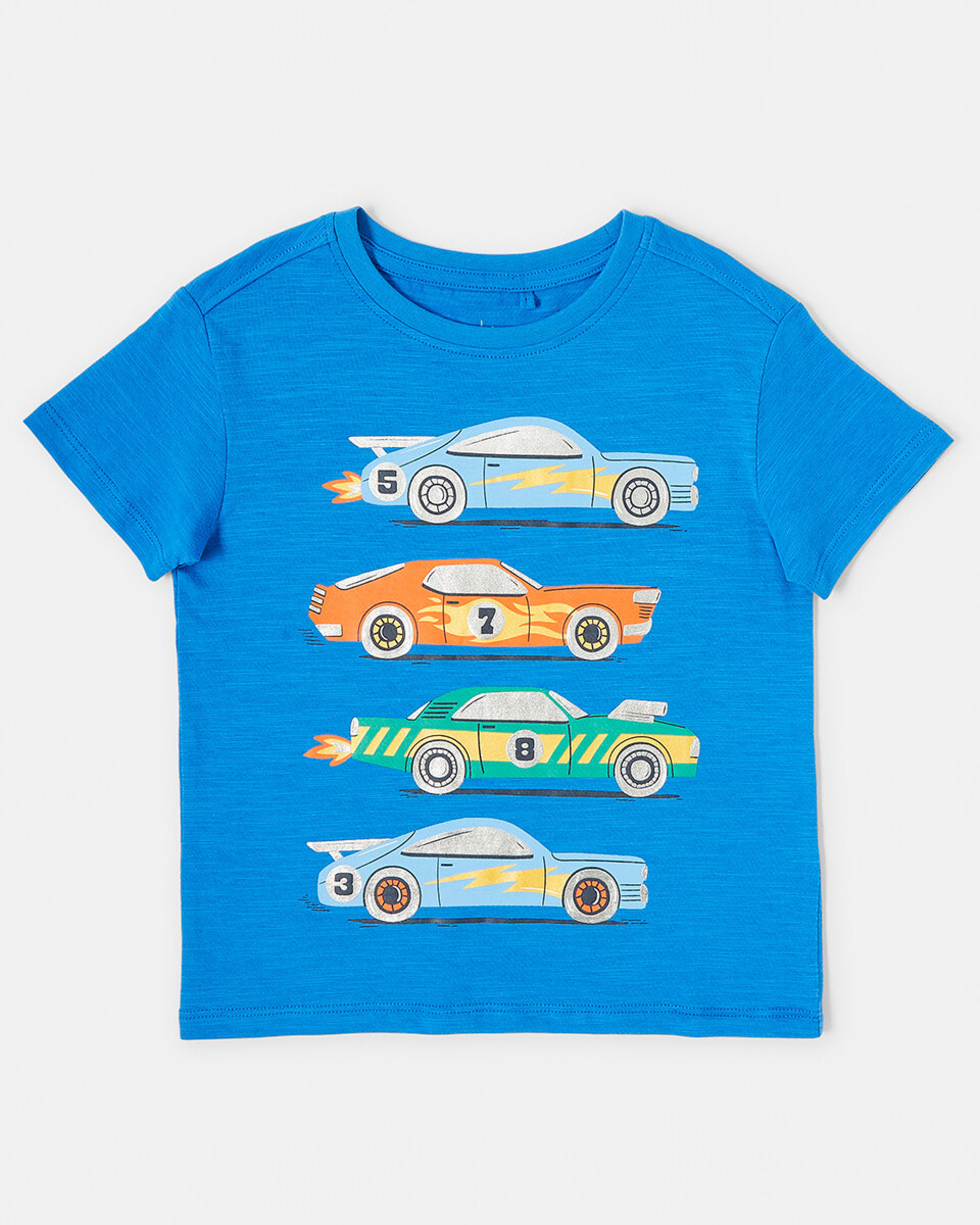 7 Foil Print T-shirt Frn Car, 7 of 8