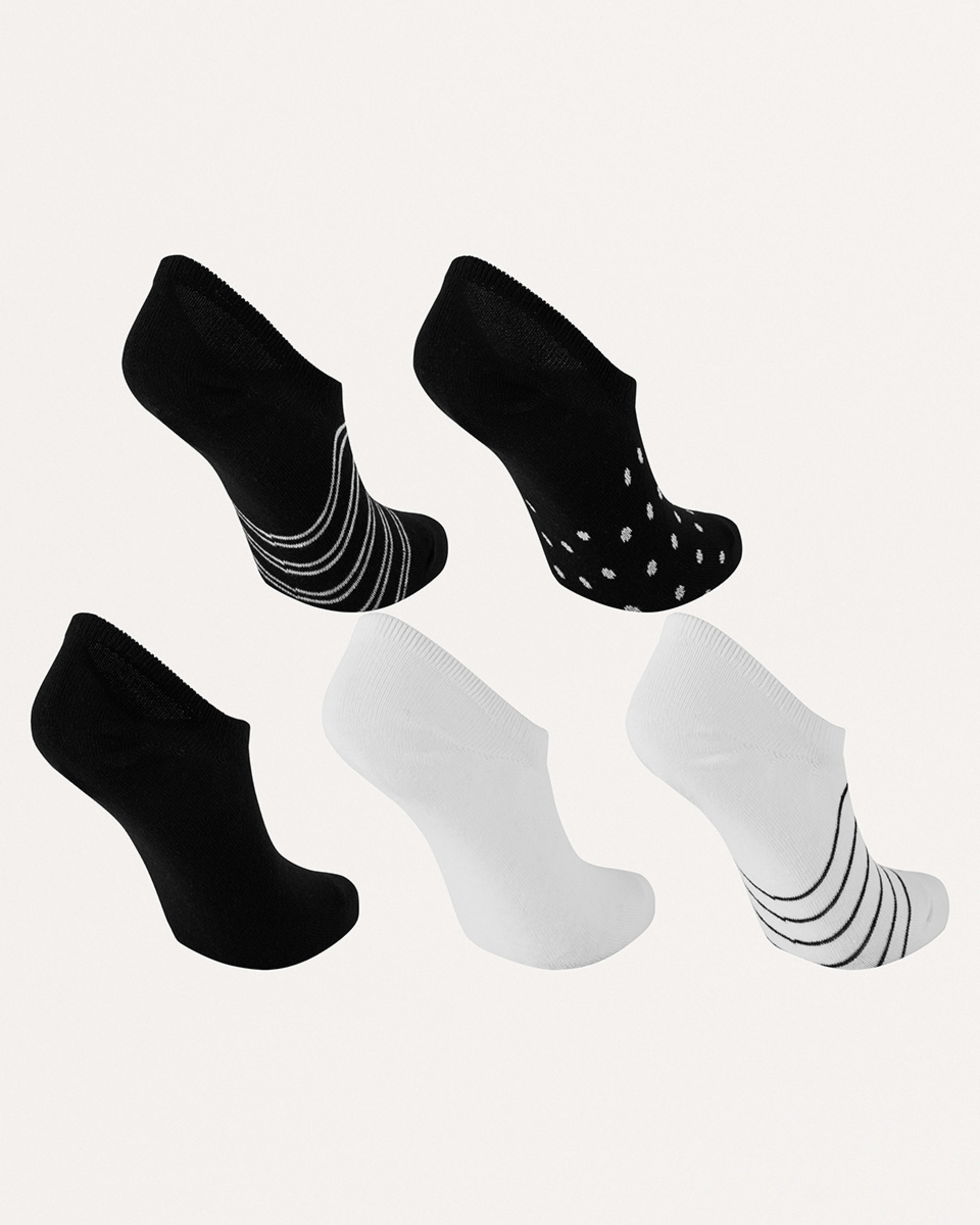 2 5 Pack Jacquard Sneaker Socks Mono, 2 of 3