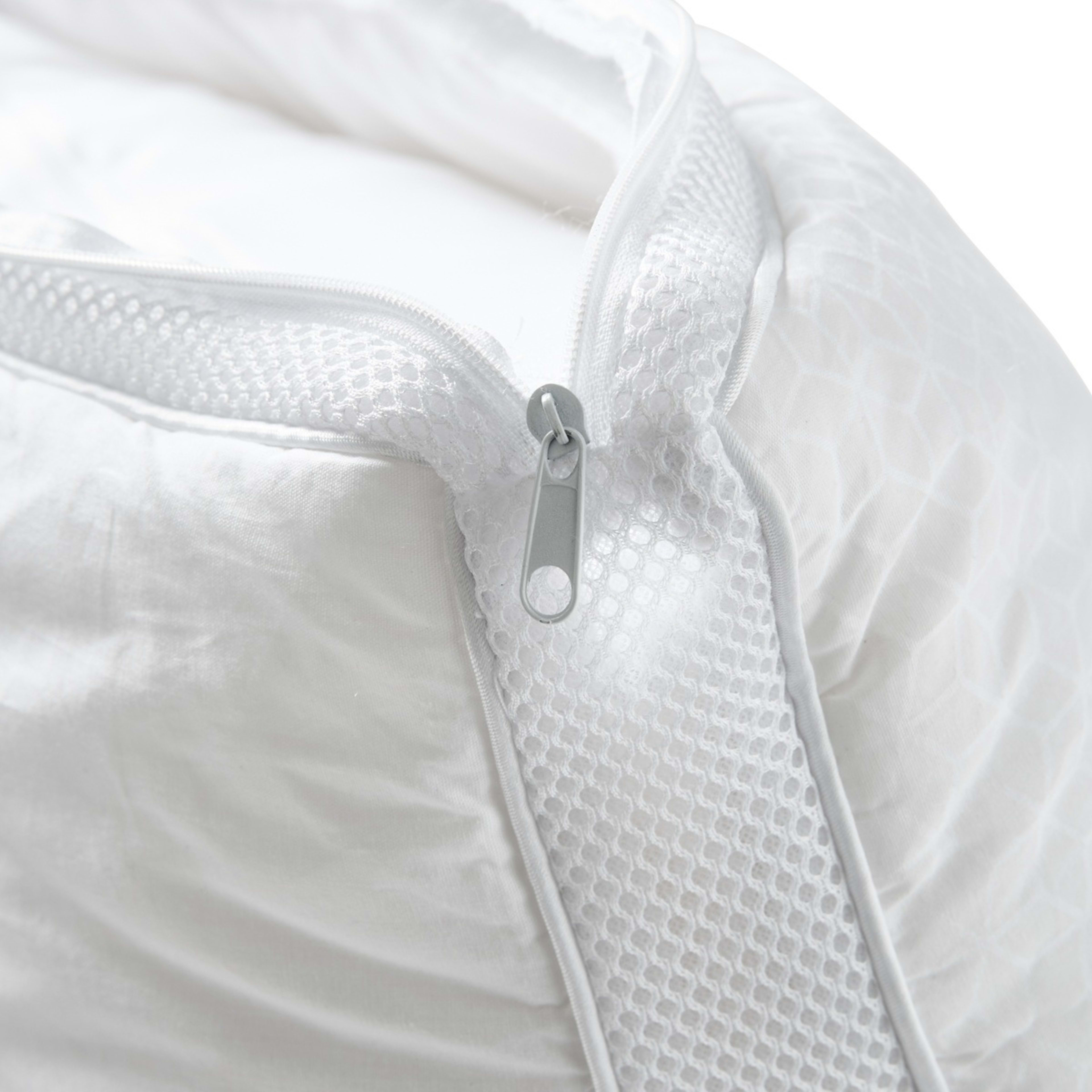 8 Adjustable Memory Foam Cooling Pillow - High Profile, White, 8 of 9