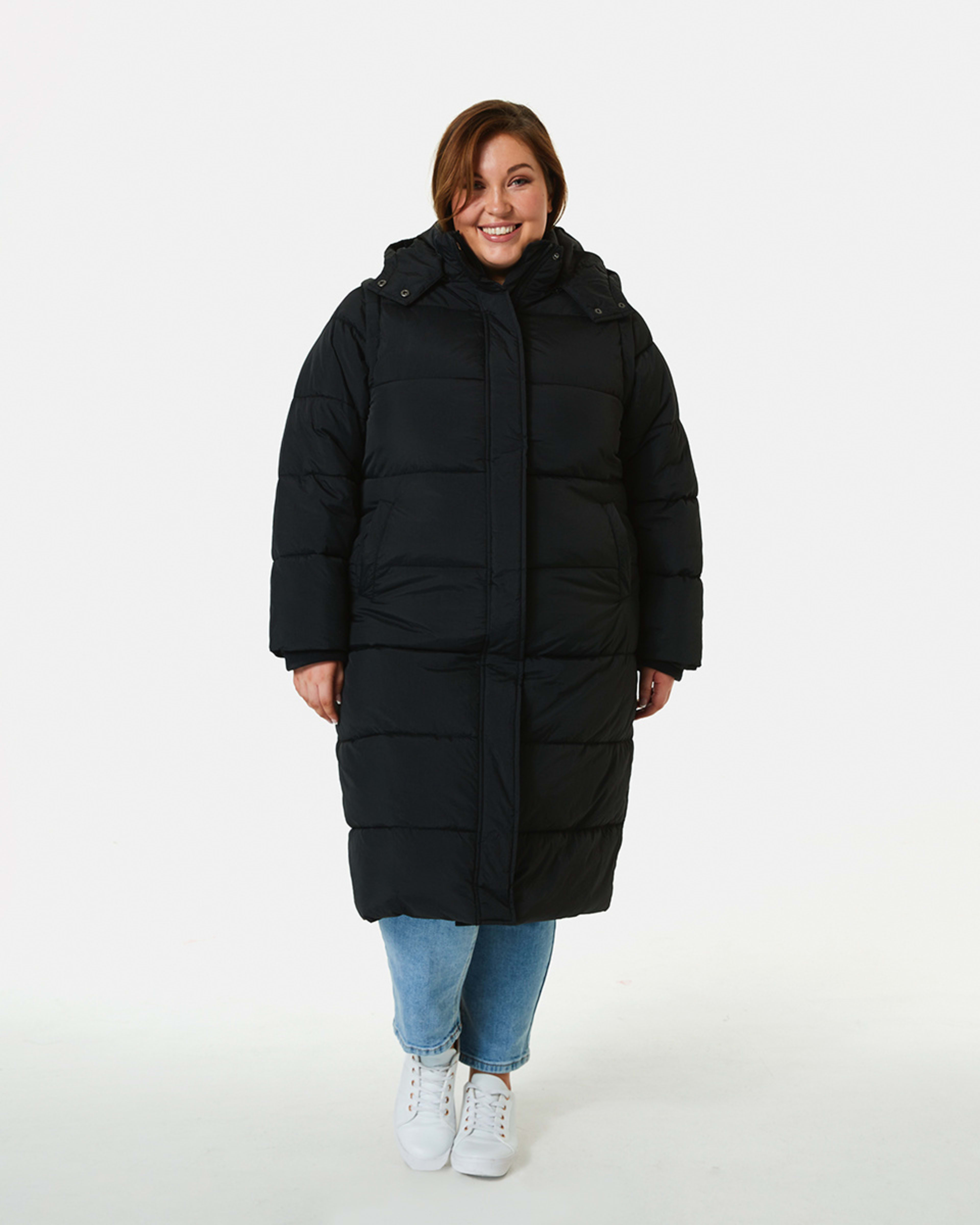 Curve 2in1 Longline Puffer Jacket Kmart