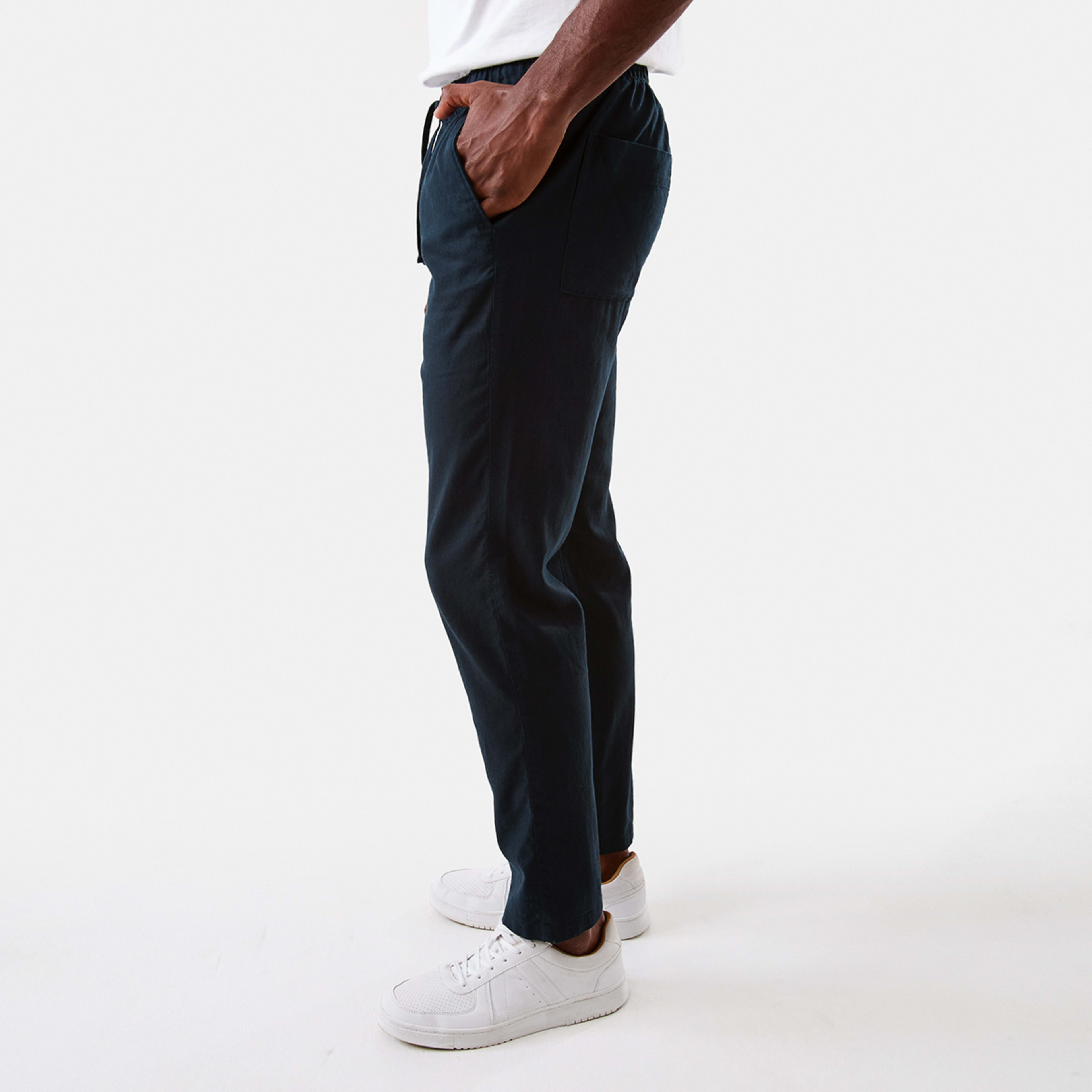 2 Linen Blend Chino Pants Sky Cptn, 2 of 5