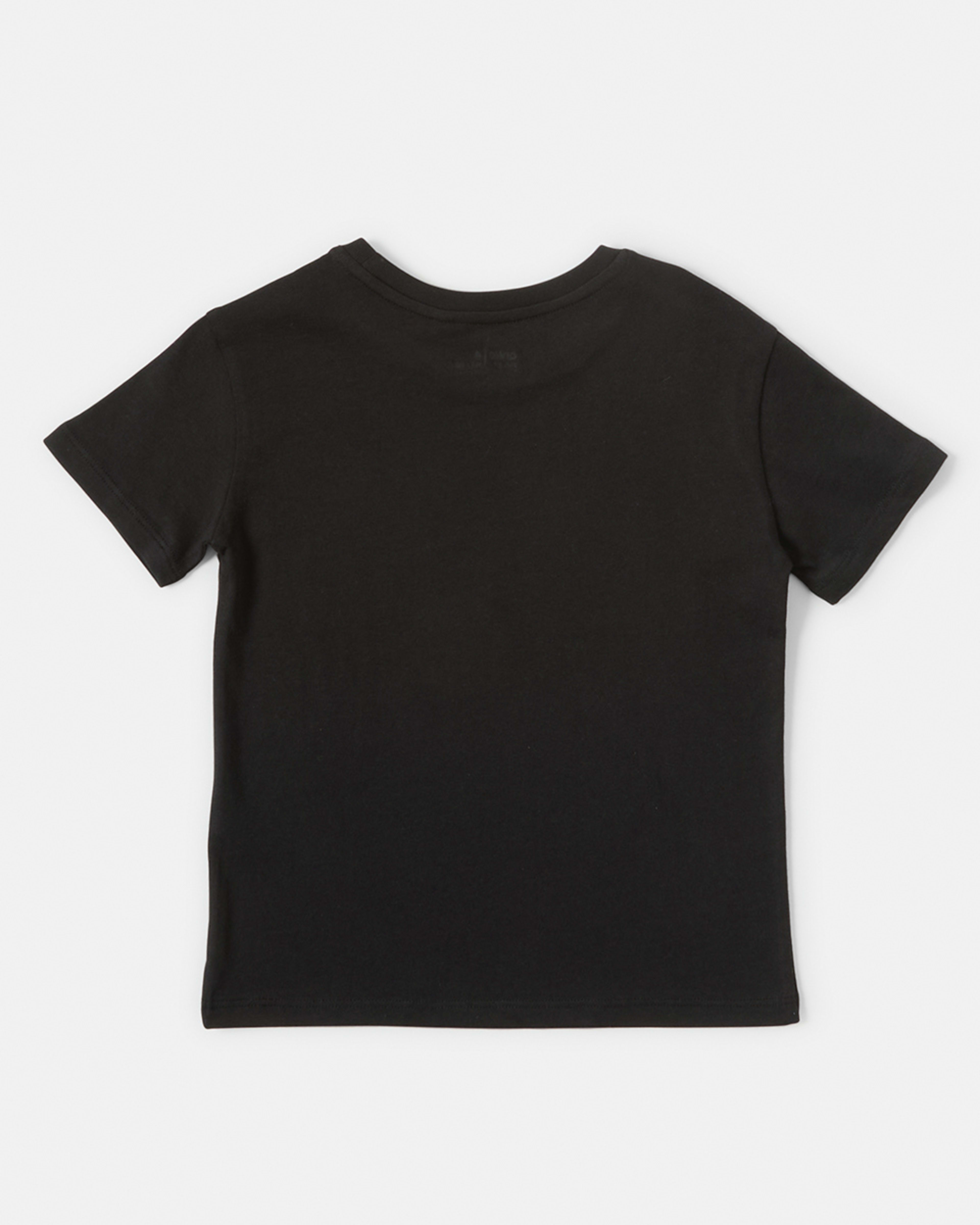 7 Short Sleeve Placement Print T-shirt Blk Bestie, 7 of 7