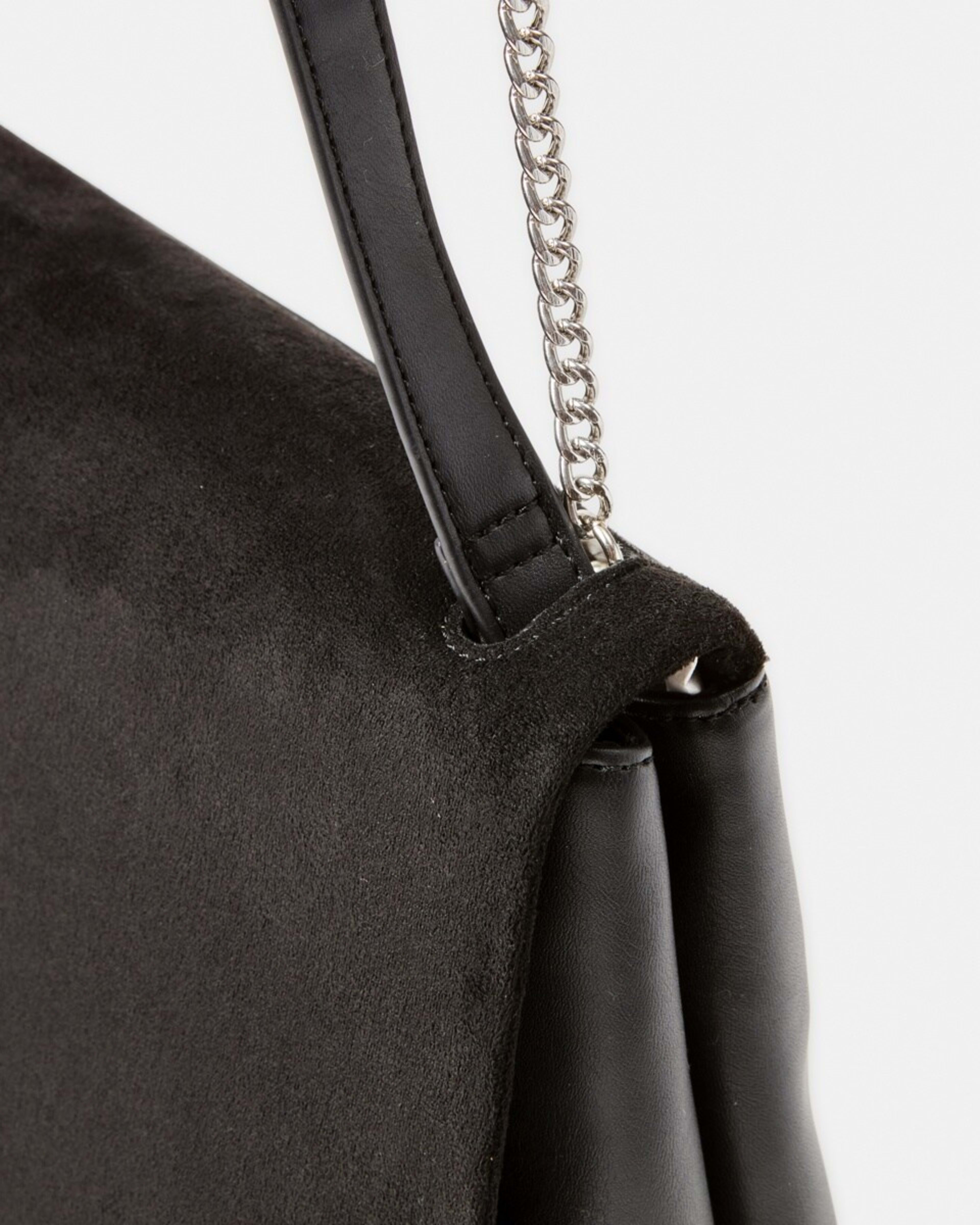 3 Front Flap Crossbody Bag Black, 3 of 6