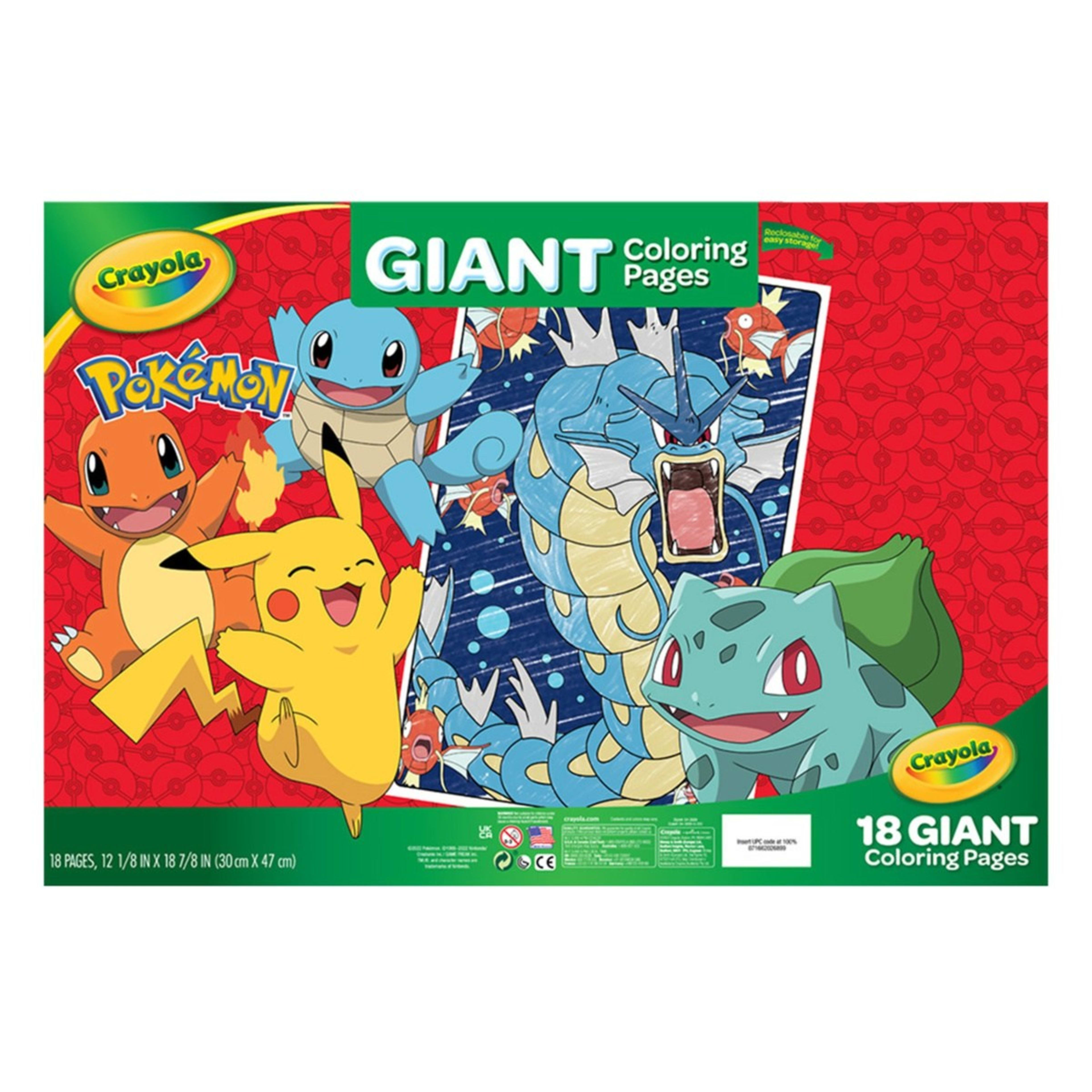 2 Crayola Pokemon Giant Colour Pages, 2 of 4