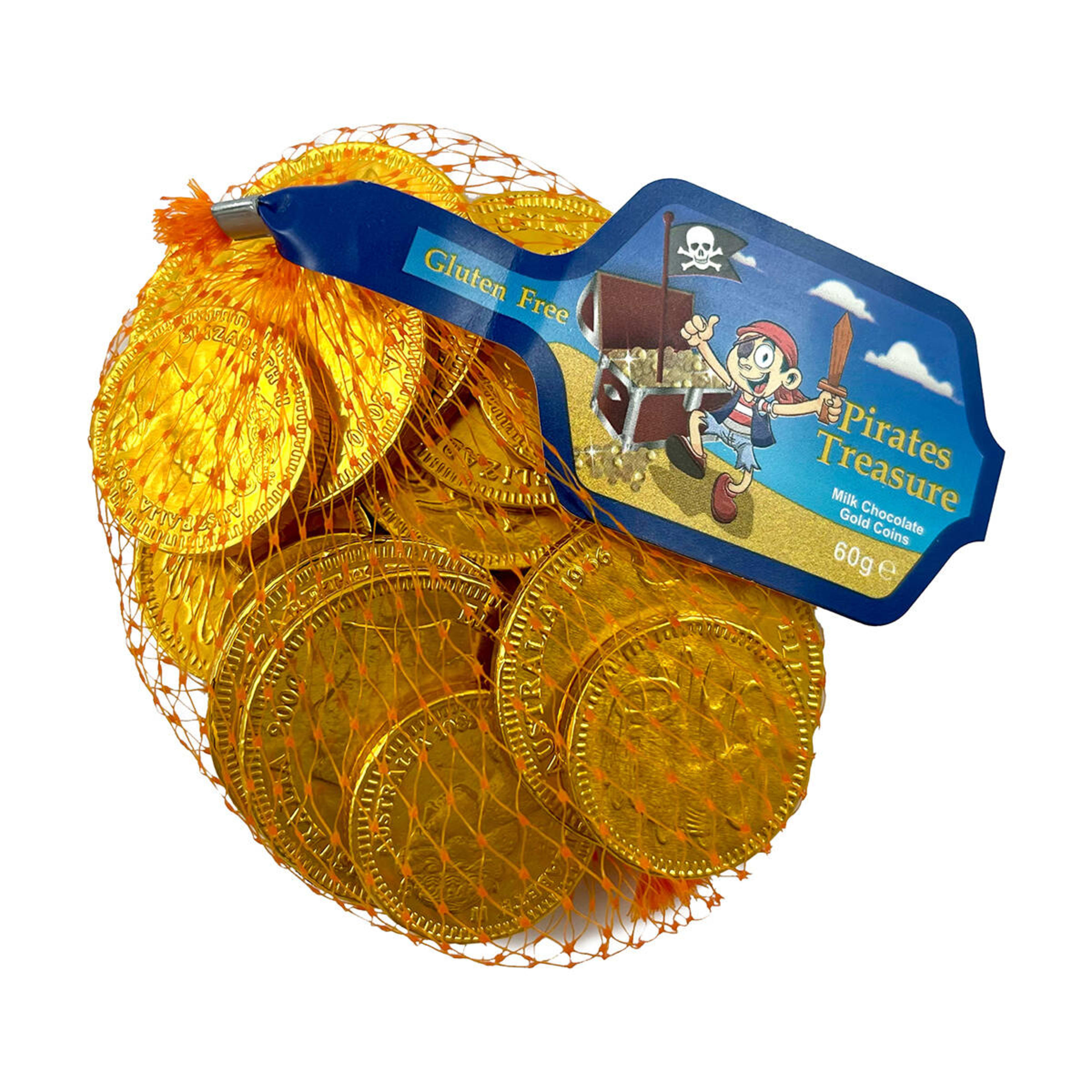 1 Pirates Treasure Chocolate Coins in Bag - 60g
