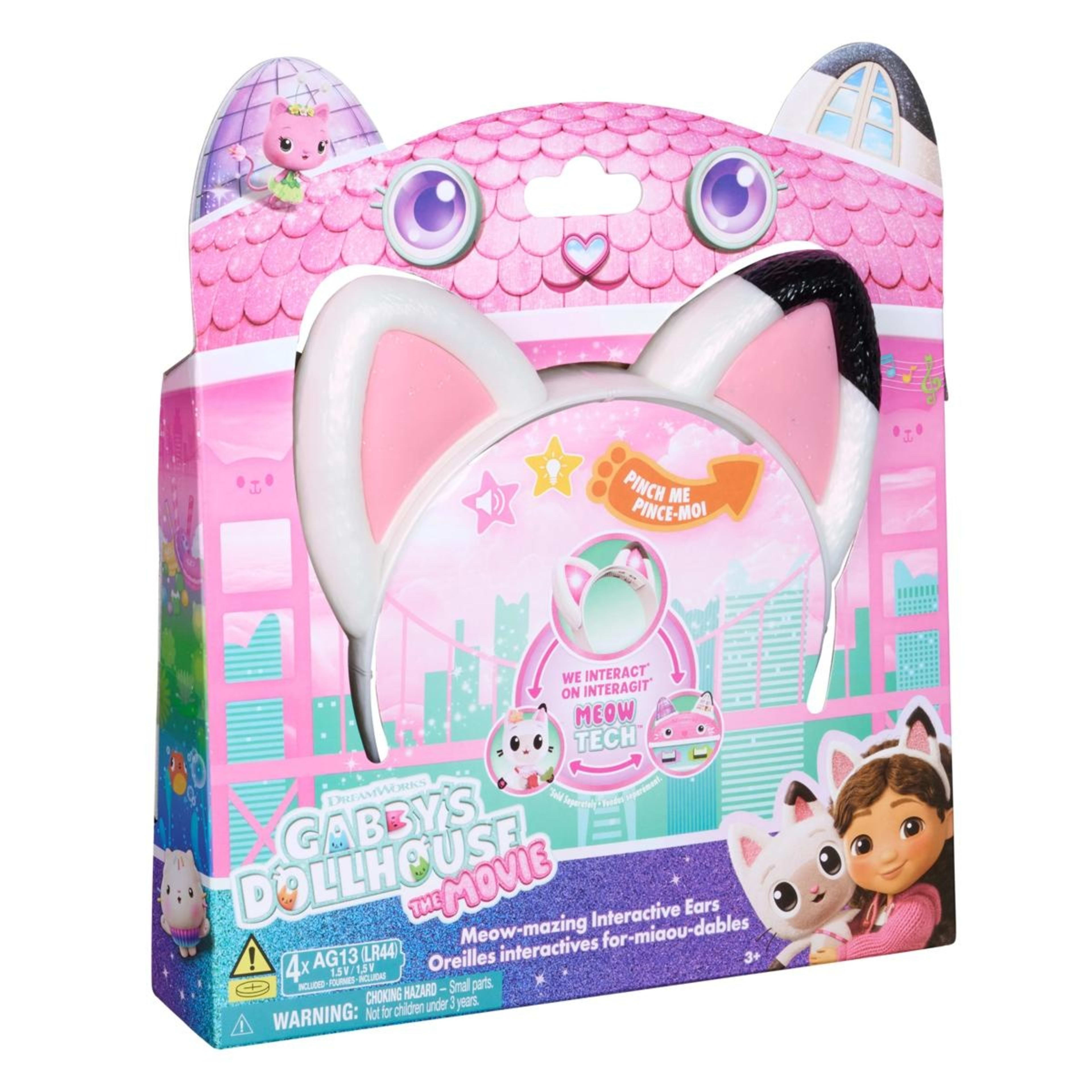 1 DreamWorks Gabby's Dollhouse The Movie: Meow-mazing Interactive Ears Toy, 1 of 6