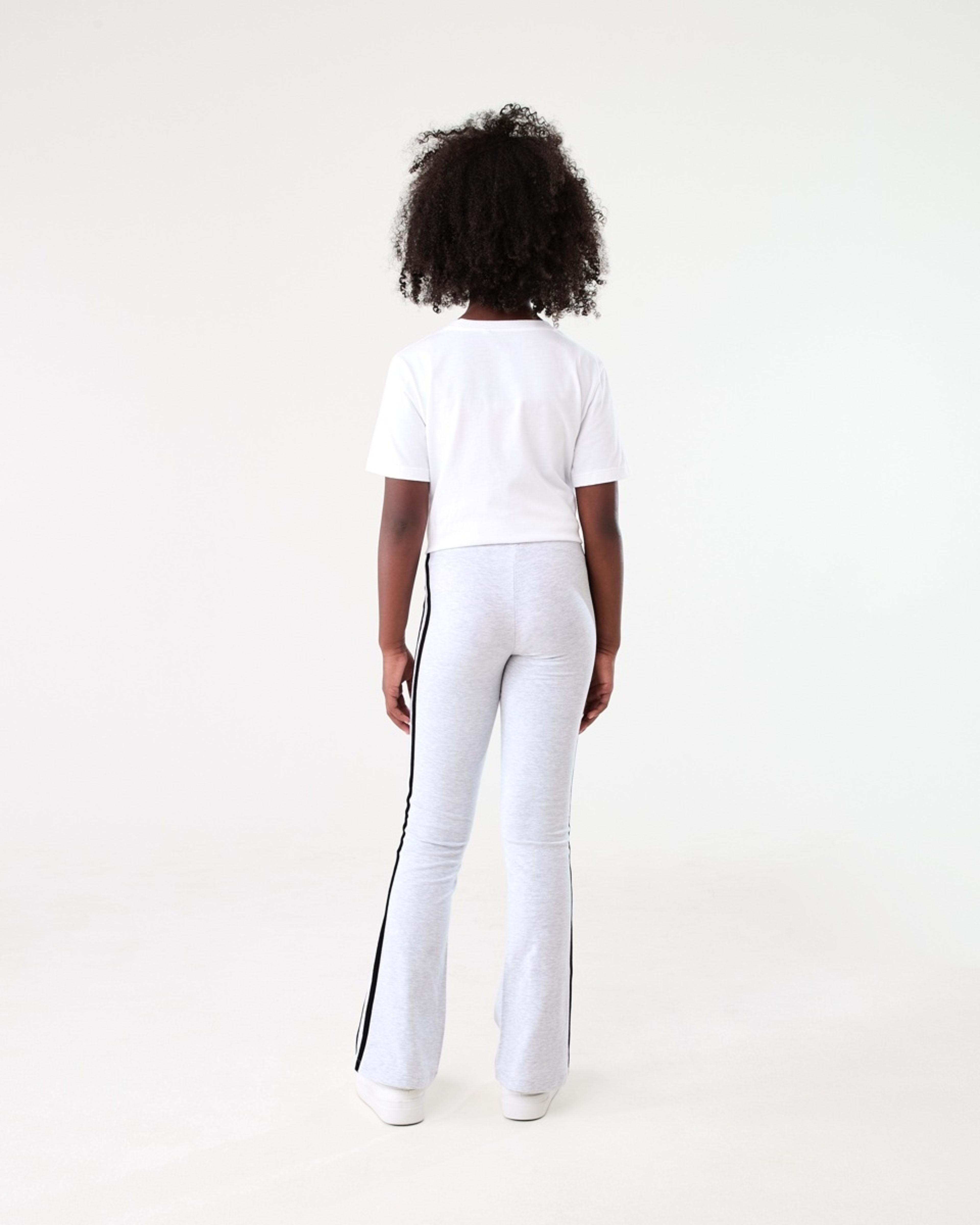 6 Side Stripe Flare Leggings WHITE MARLE, 6 of 6