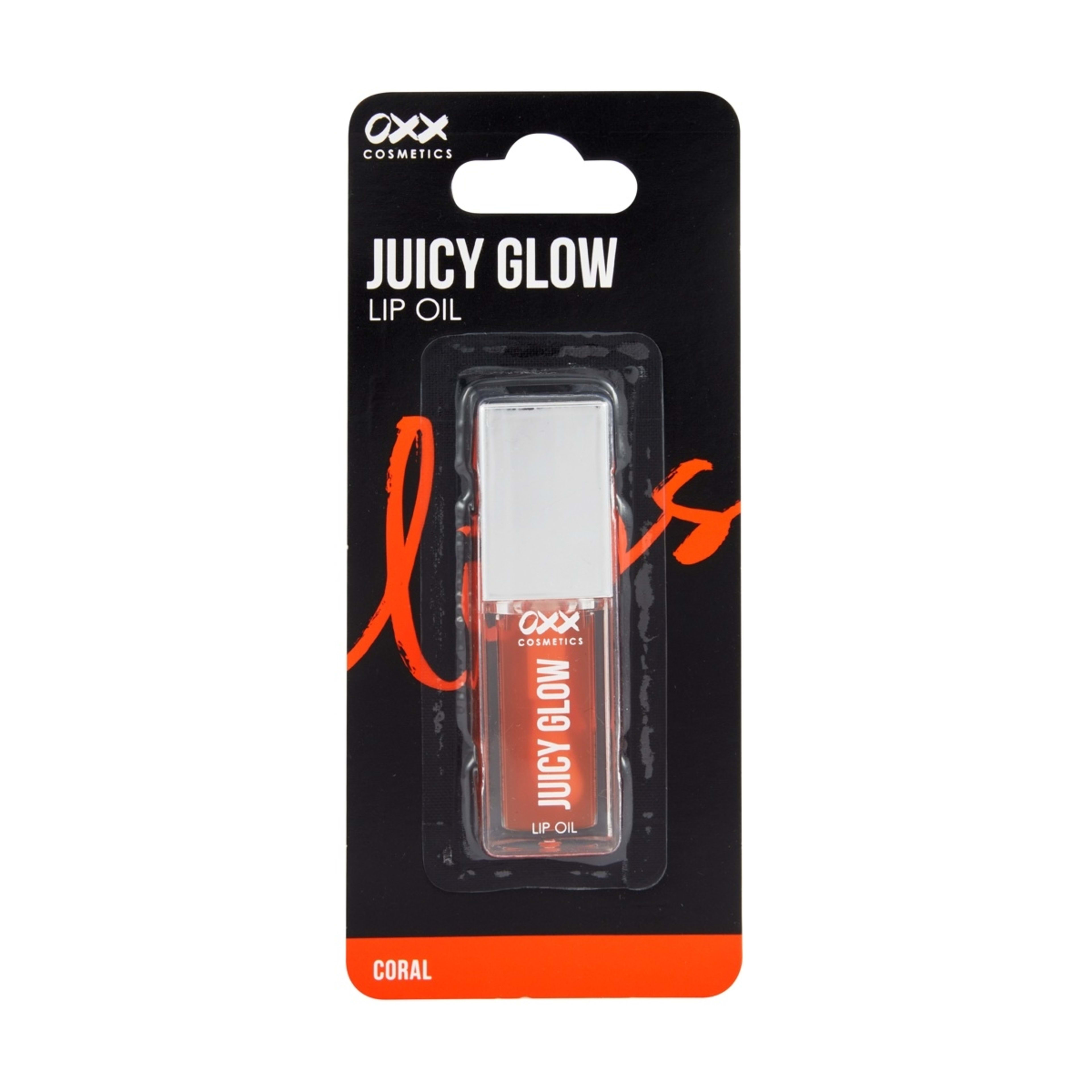 1 OXX Cosmetics Juicy Glow Lip Oil - Coral