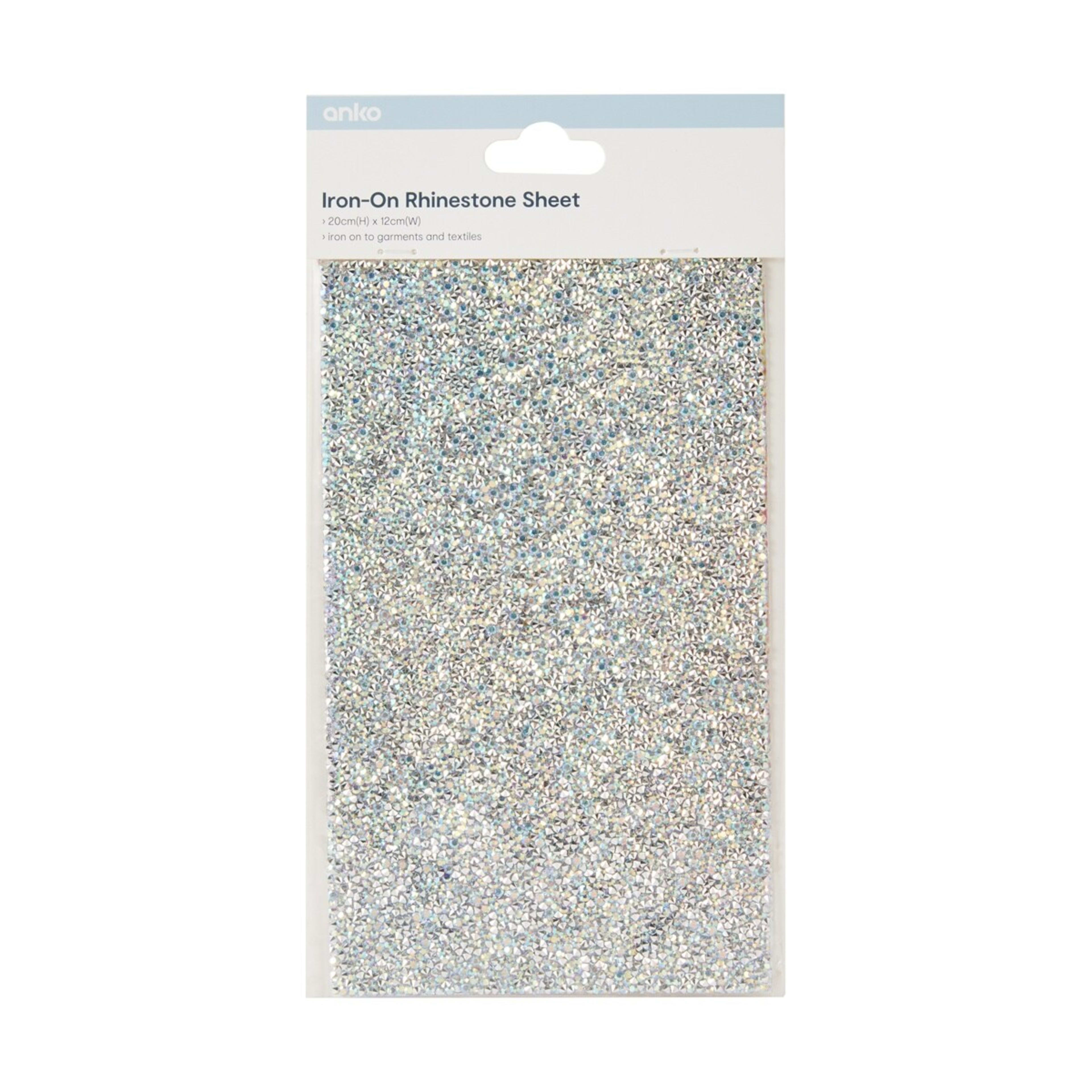 1 Iron-On Rhinestone Sheet