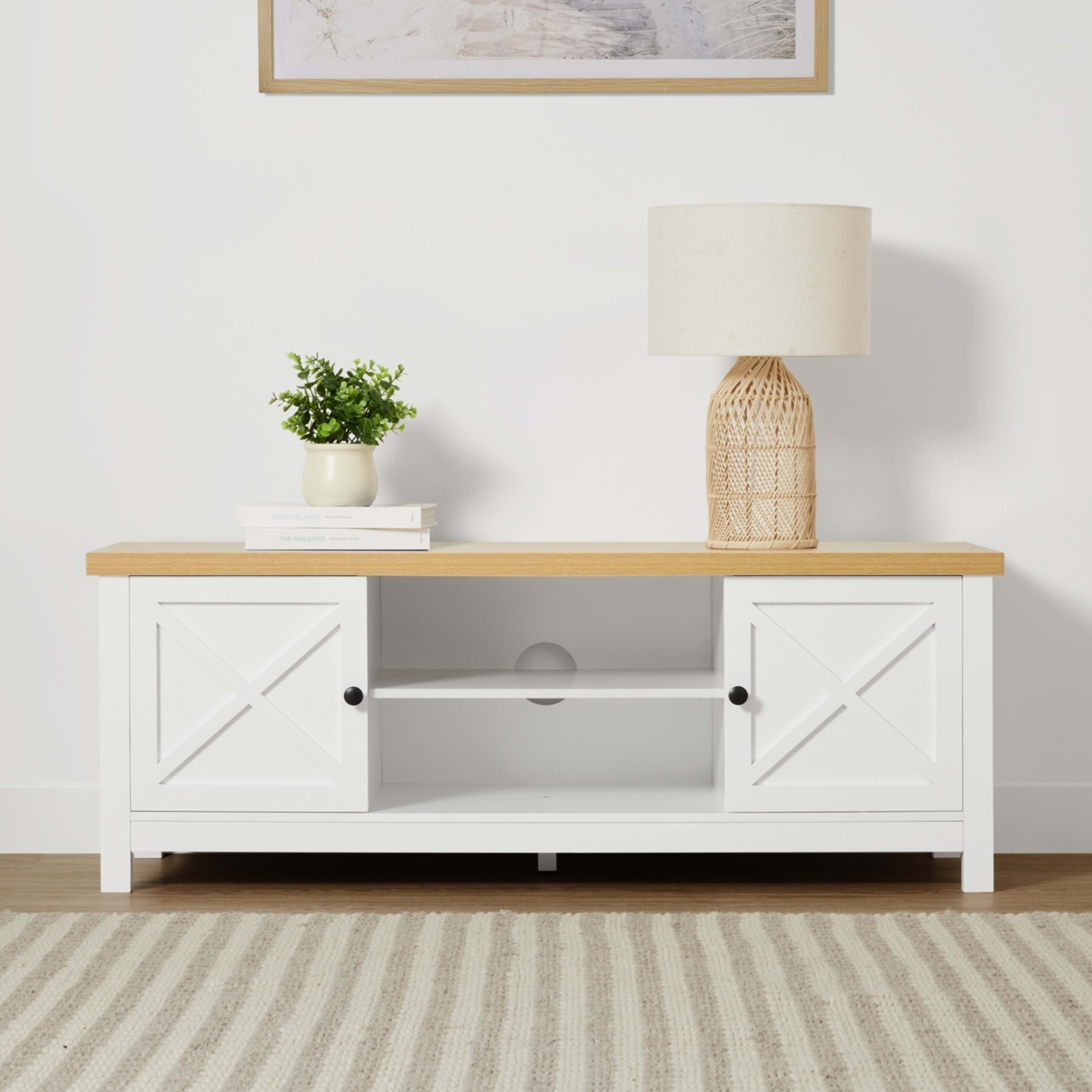 1 Camille Entertainment Unit - White, 1 of 10