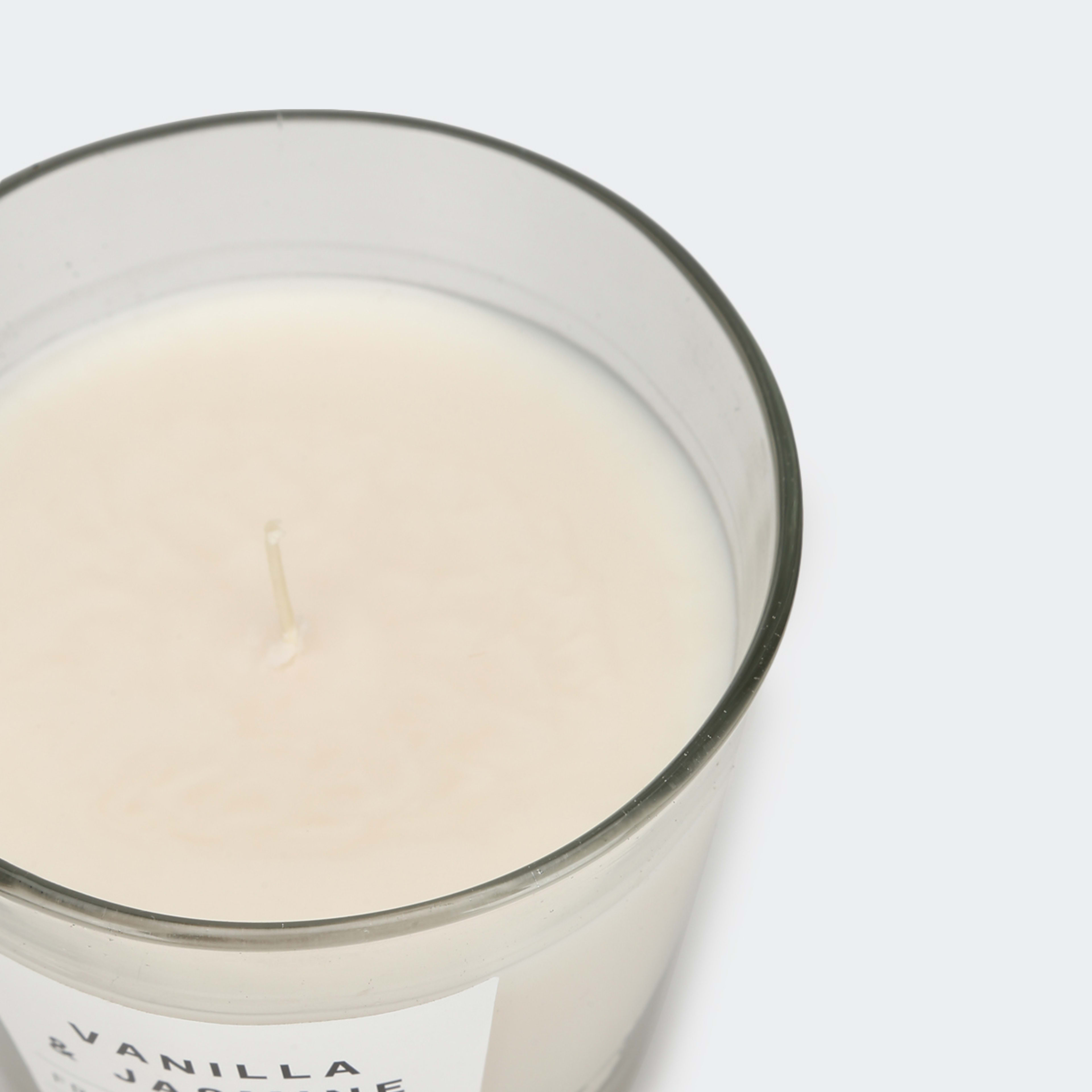 Vanilla and Jasmine Fragrant Candle In Glass Kmart