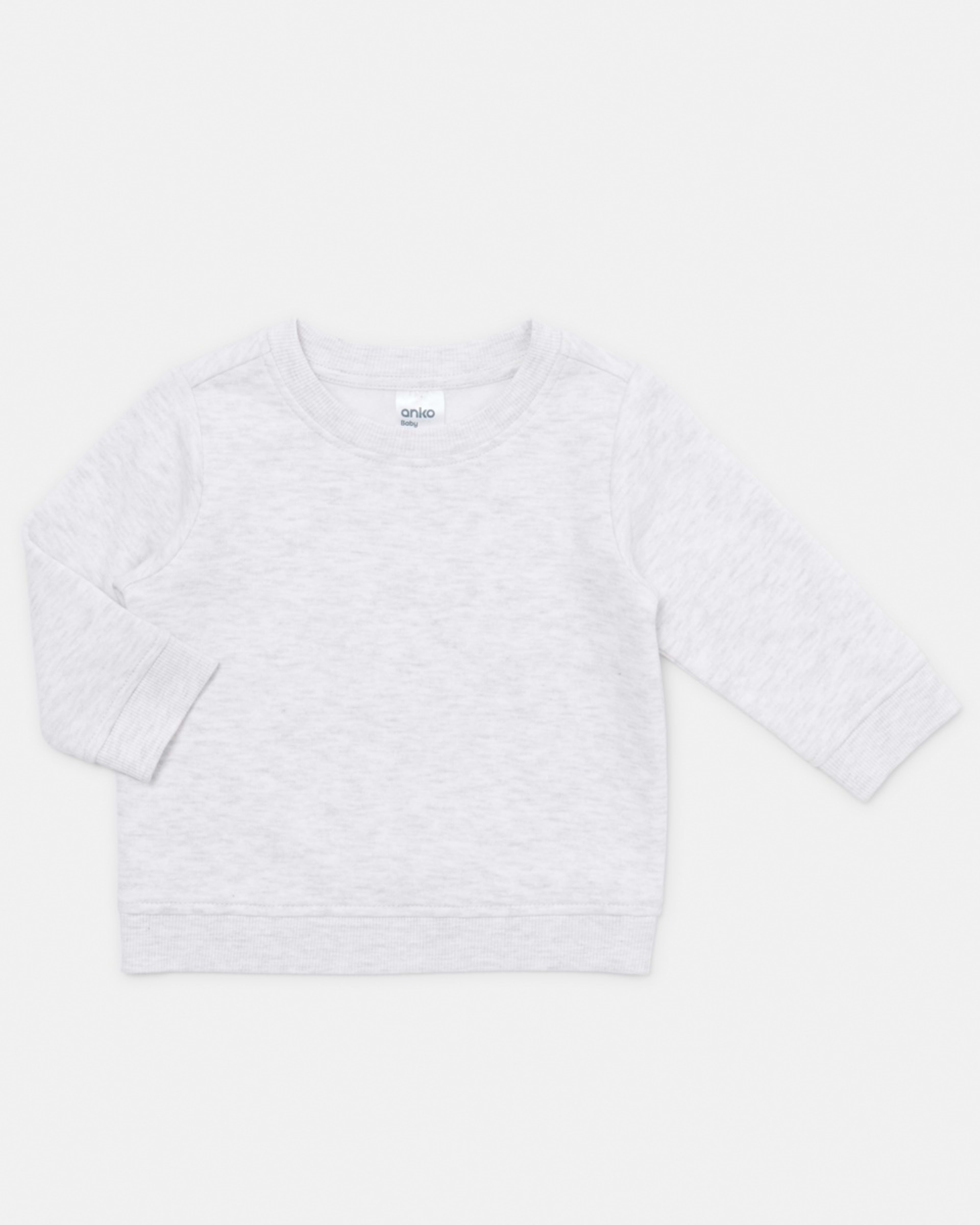 1 Everyday Sweatshirt Wht Marle