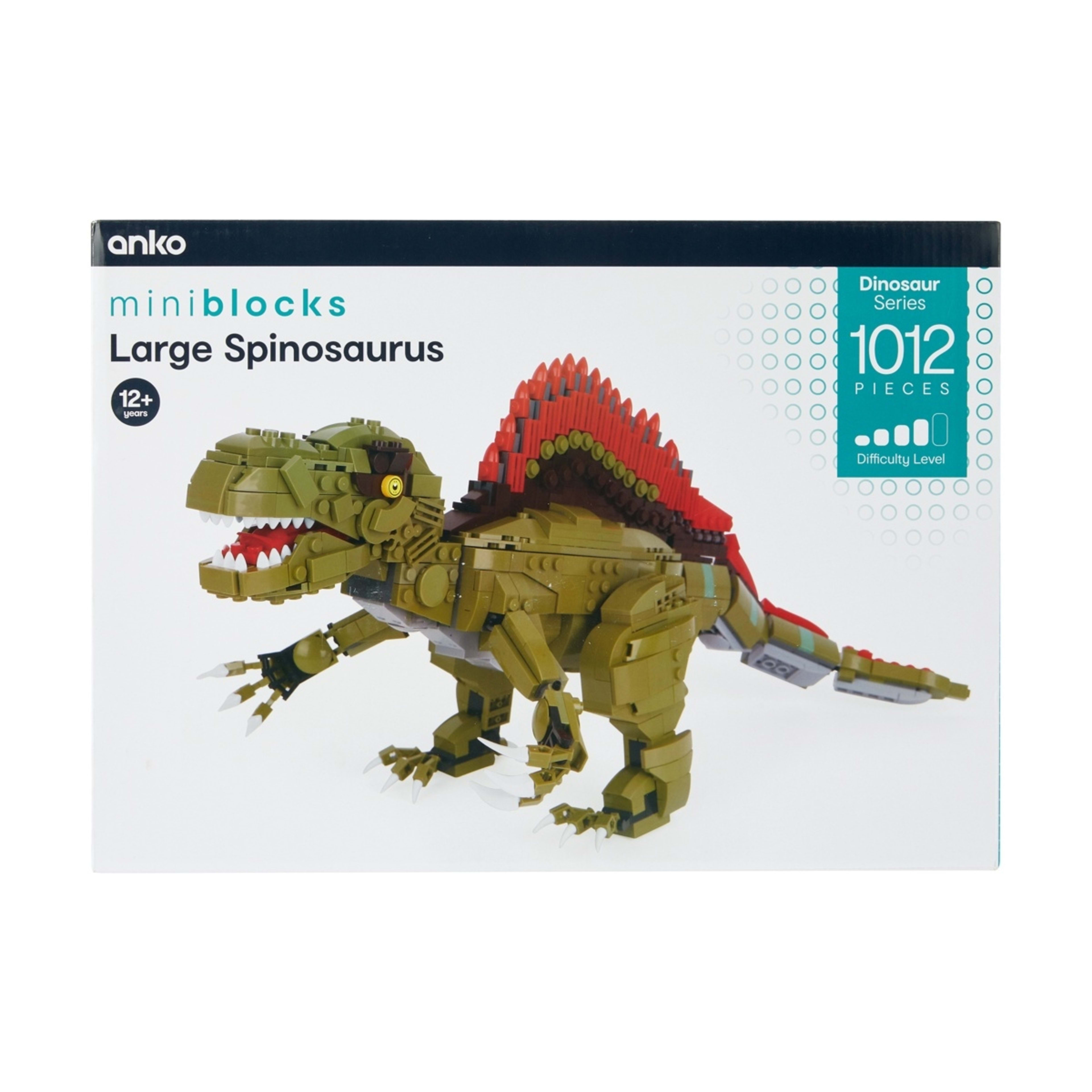 1 1012 Piece Mini Blocks Dinosaur Series: Large Spinosaurus, 1 of 3