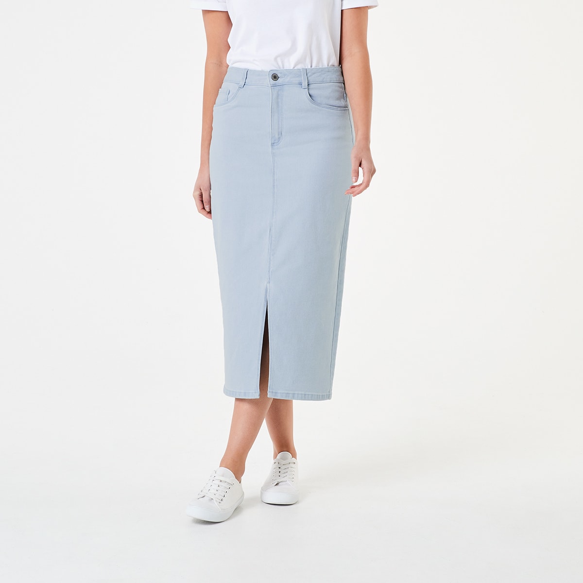 kmart textured midi skirt