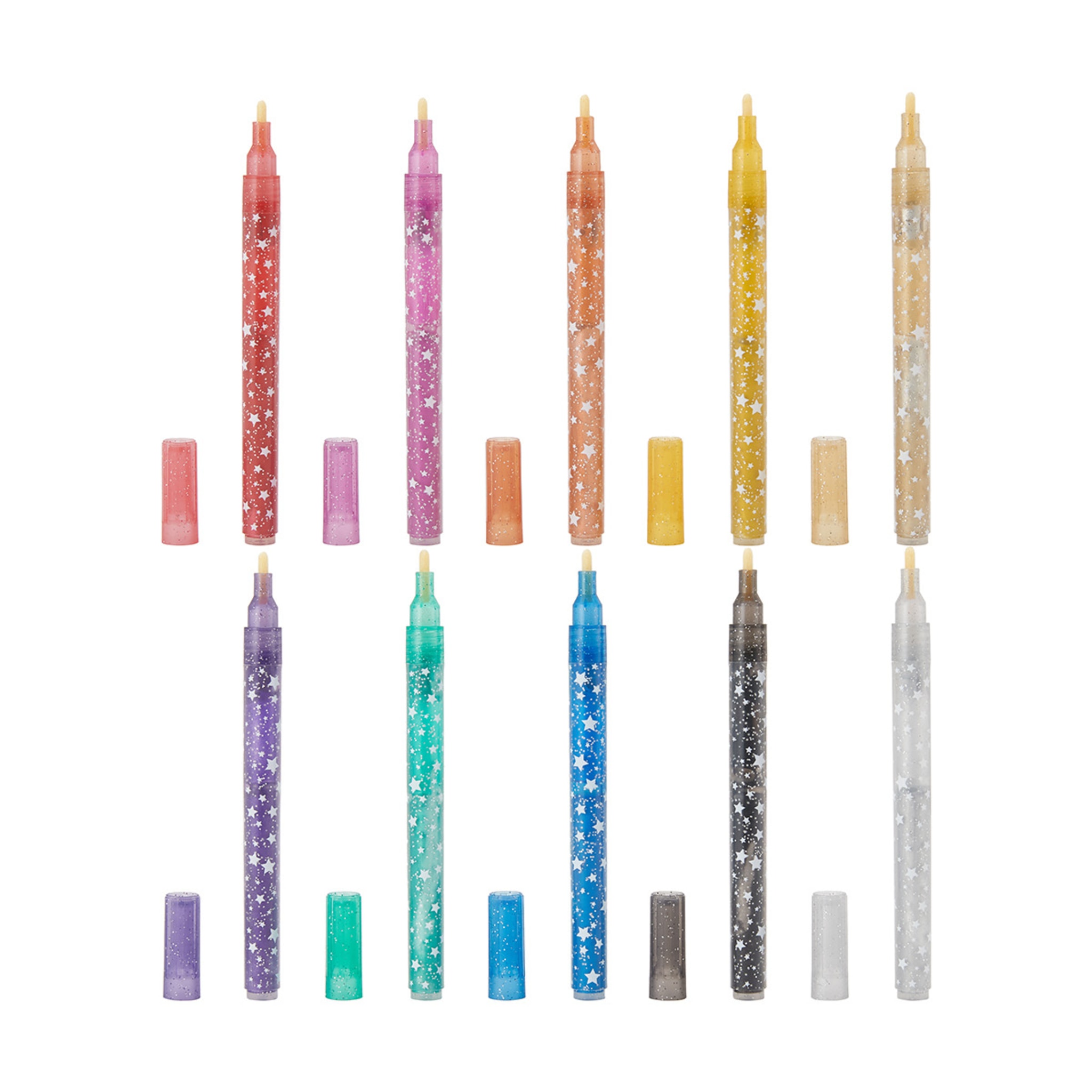 10 Pack Artist Glitter Markers Assorted Kmart
