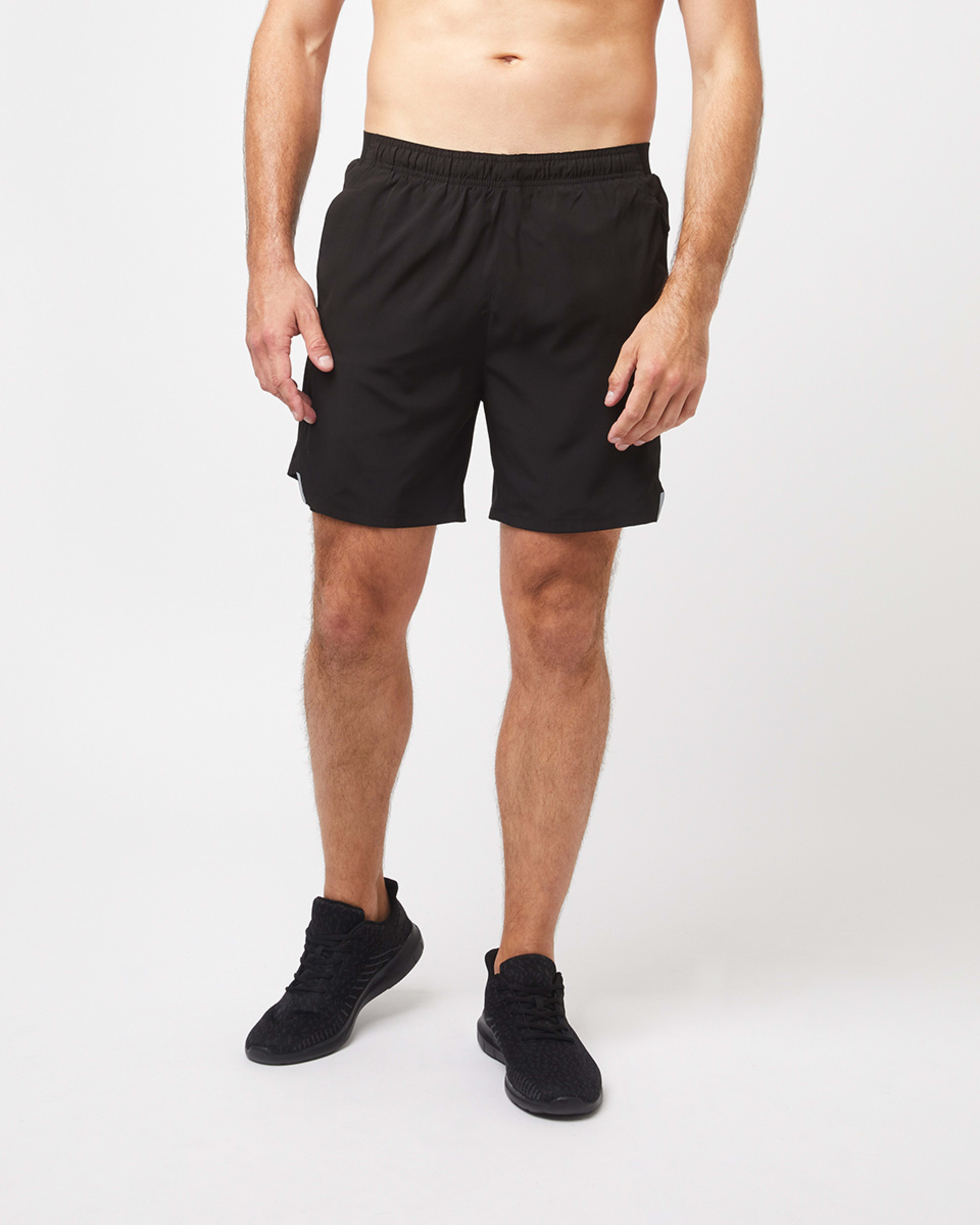 7 Active Mens Dual Layer Shorts Black, 7 of 8
