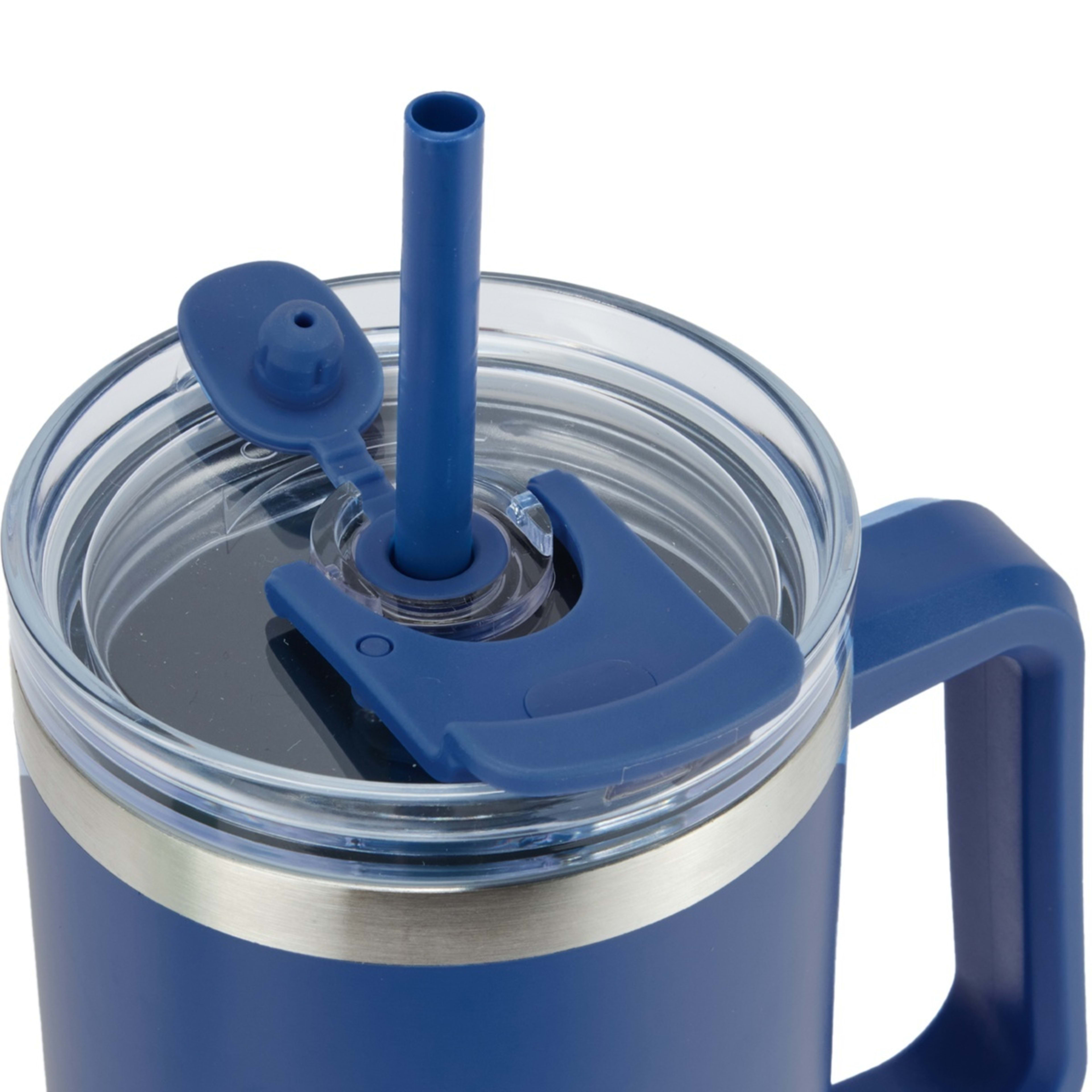 1.18L Blue Jumbo Tumbler with Handle - Kmart NZ