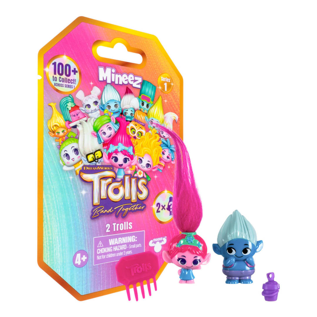 2 Pack DreamWorks Trolls Band Together Mineez Figure - Assorted - Kmart NZ