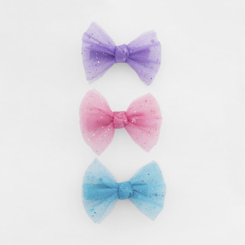 3 Pack Bow Hair Clips Kmart