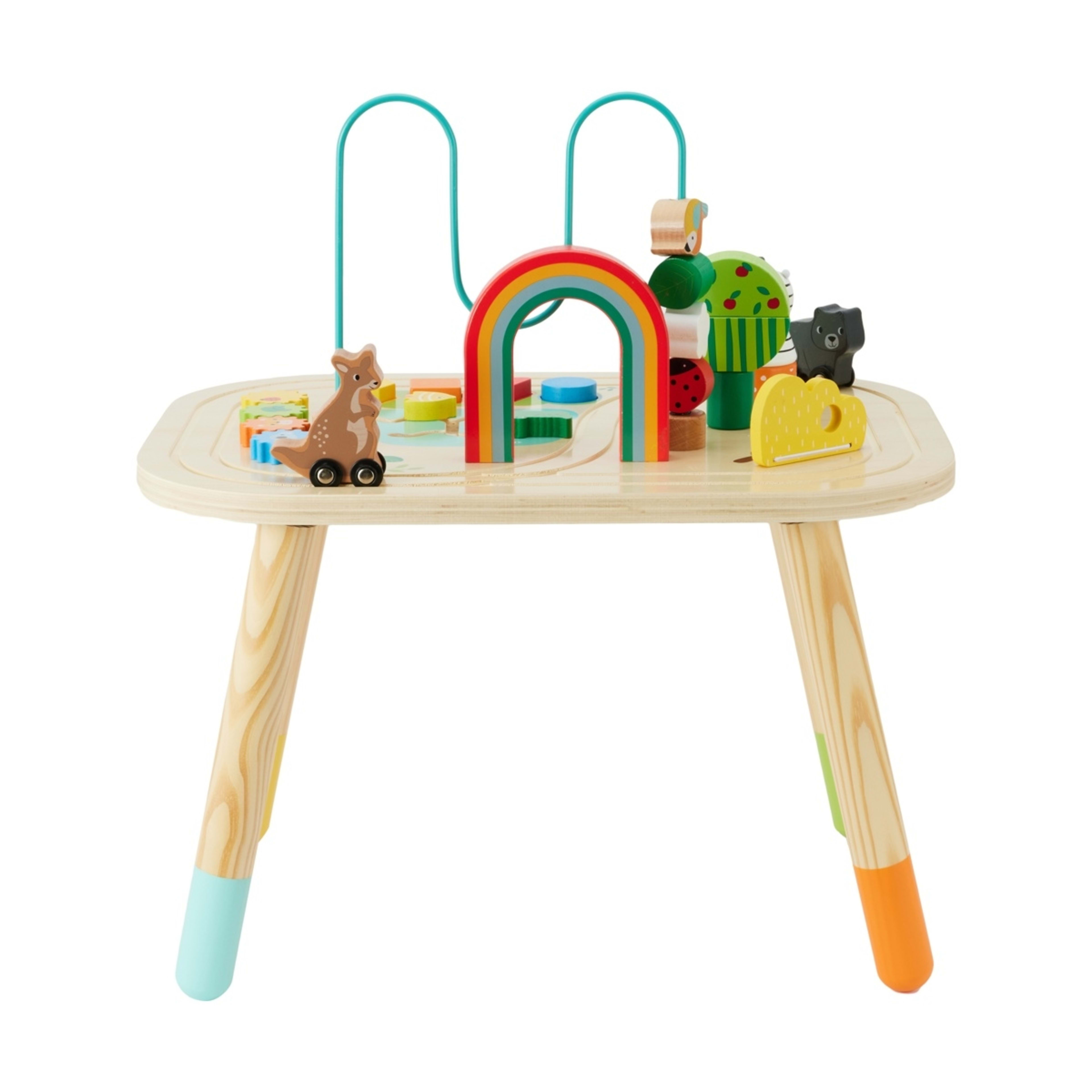 6 Wooden Play: Wooden Activity Table, 6 of 10