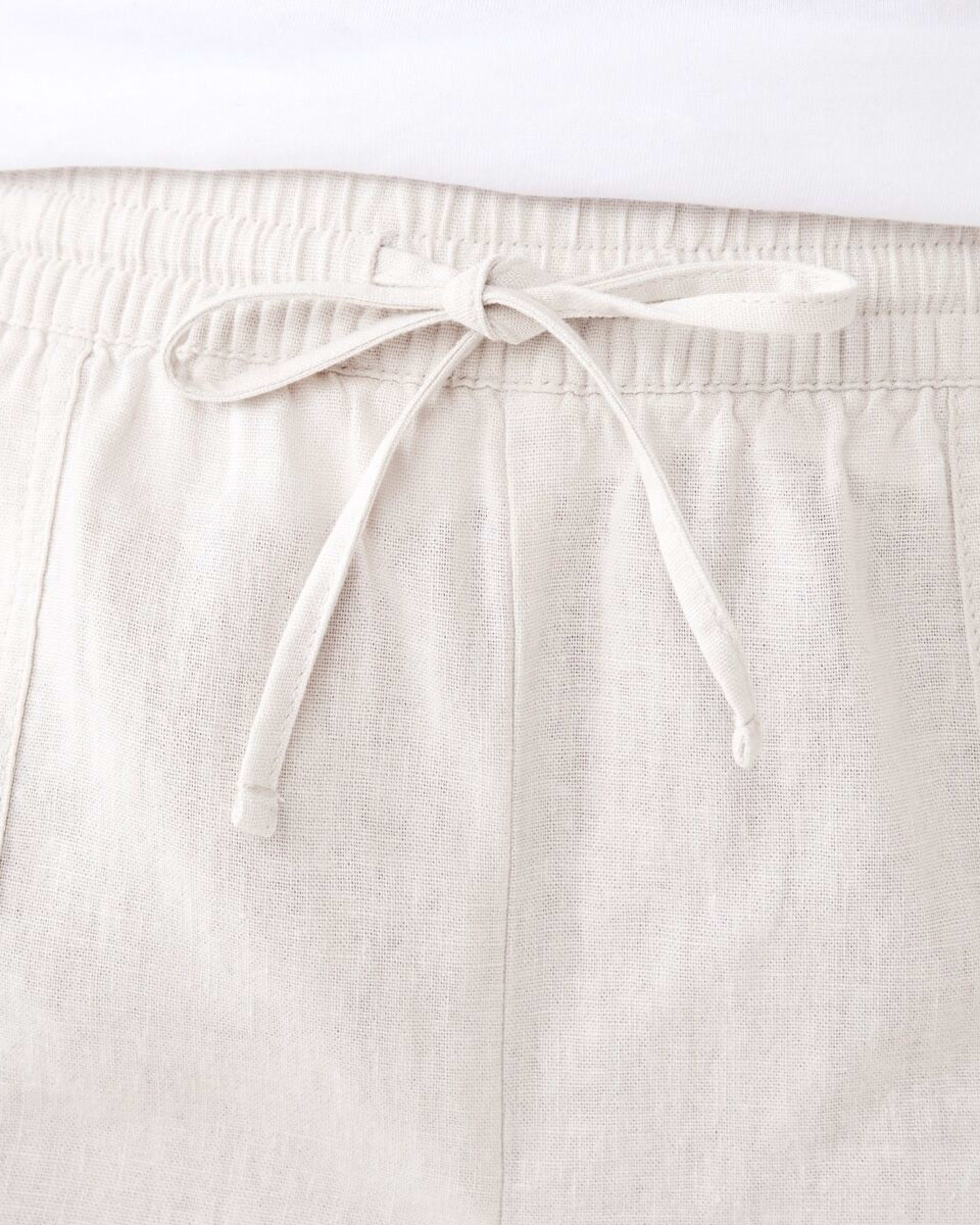 4 Linen Blend Patch Pocket Shorts NATURAL BEIGE, 4 of 6