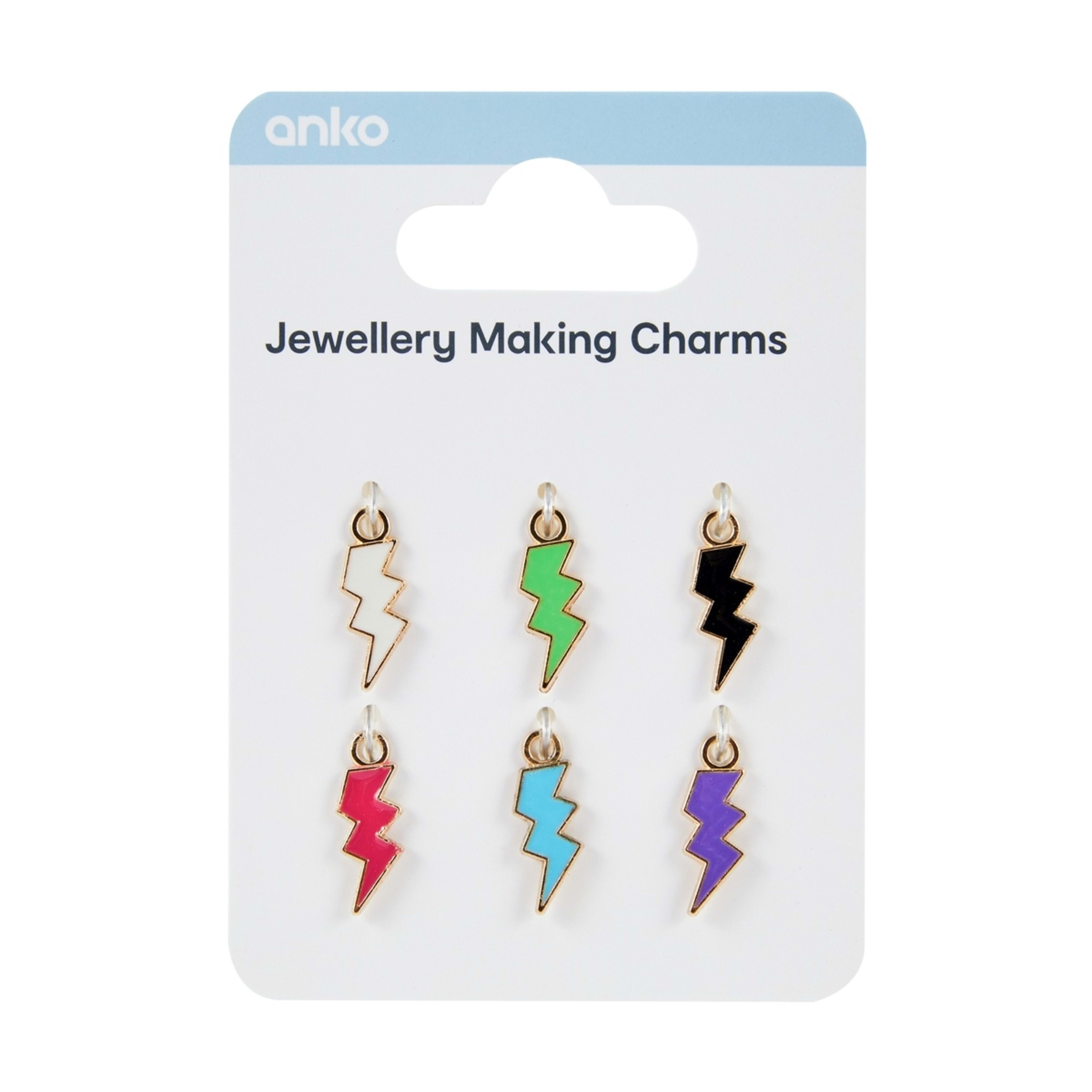 1 Jewellery Making Charms - Lightning Bolt, 1 of 3