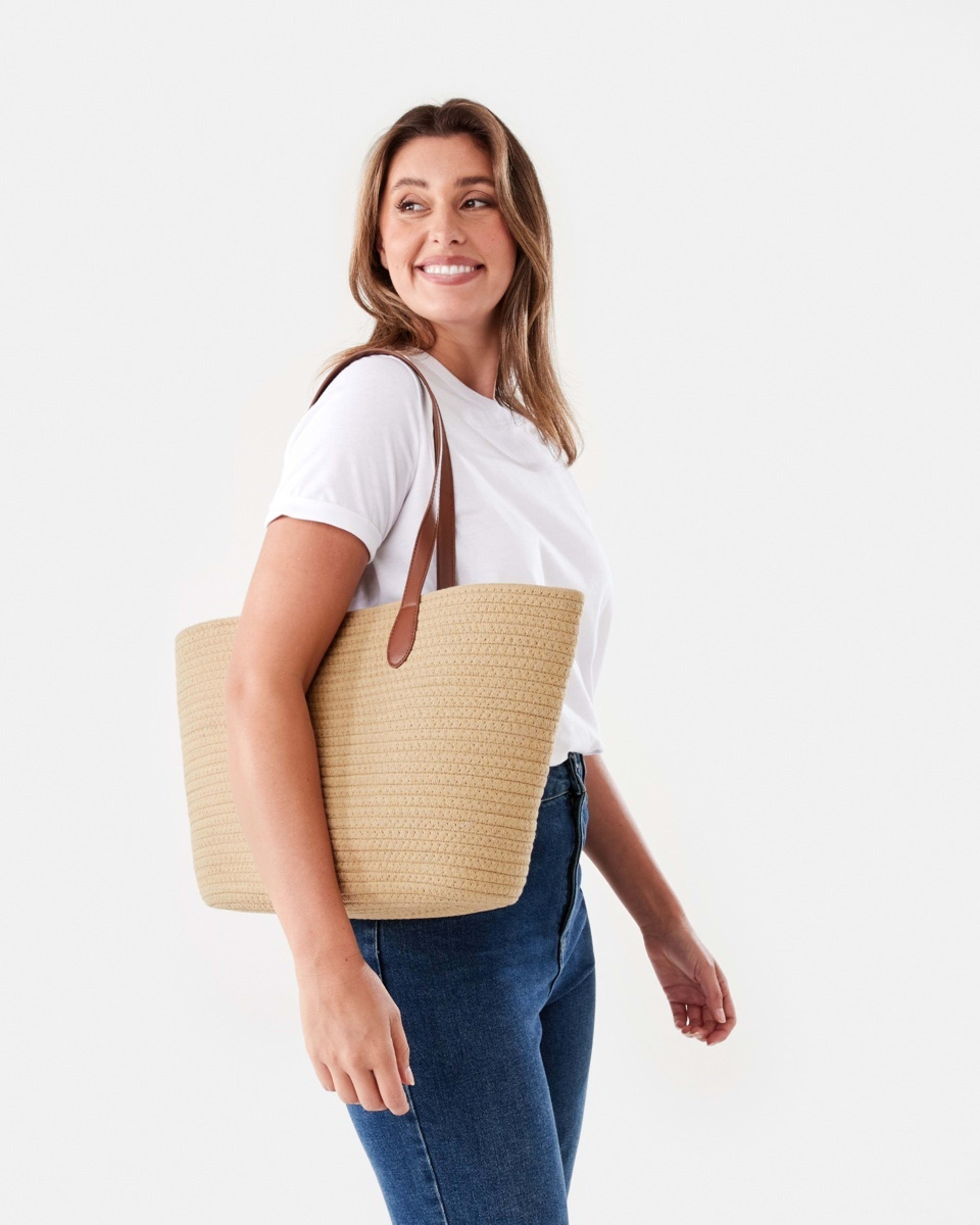 5 Rope Tote Bag NATURAL, 5 of 5