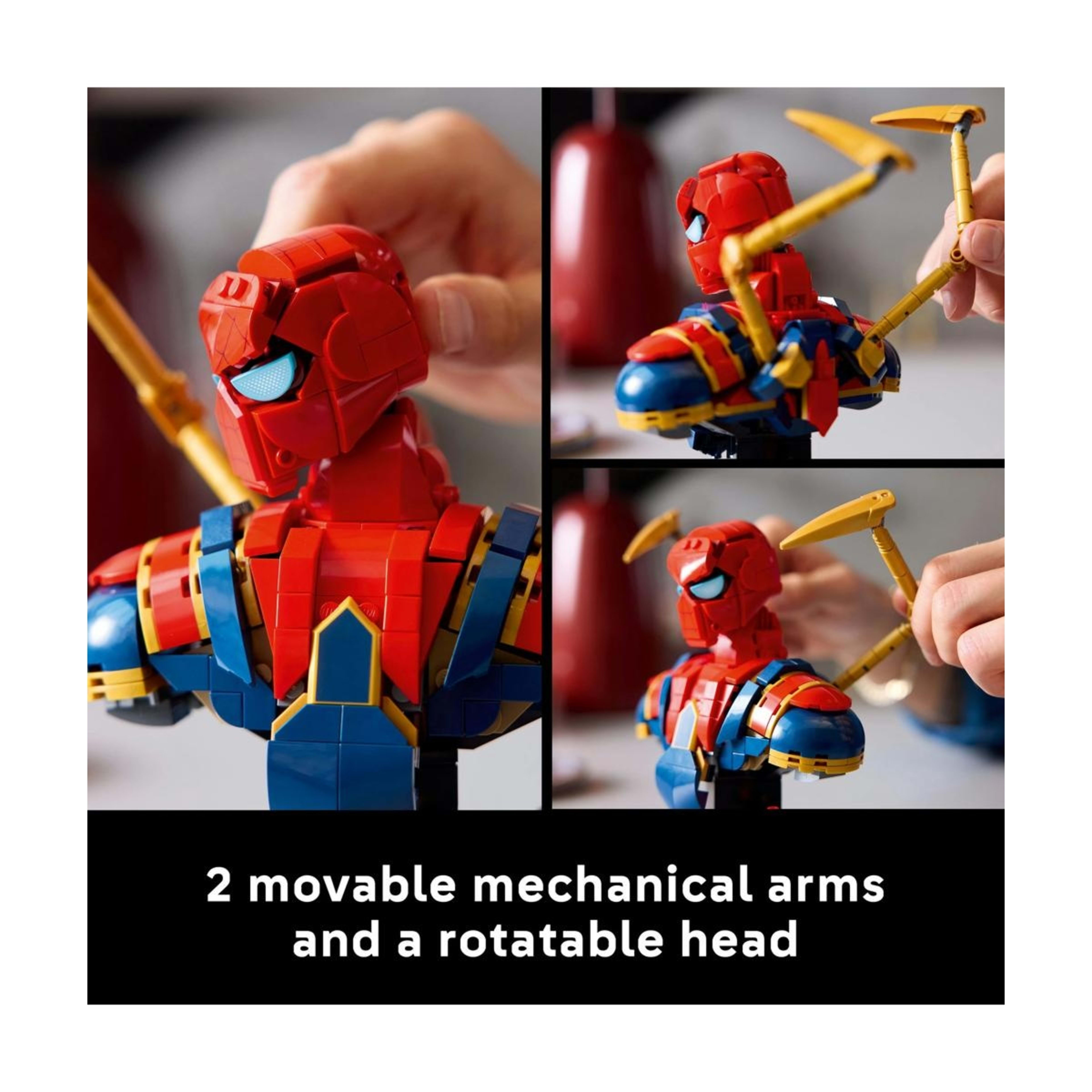 5 LEGO Super Heroes Iron Spider-Man Bust 76326, 5 of 10
