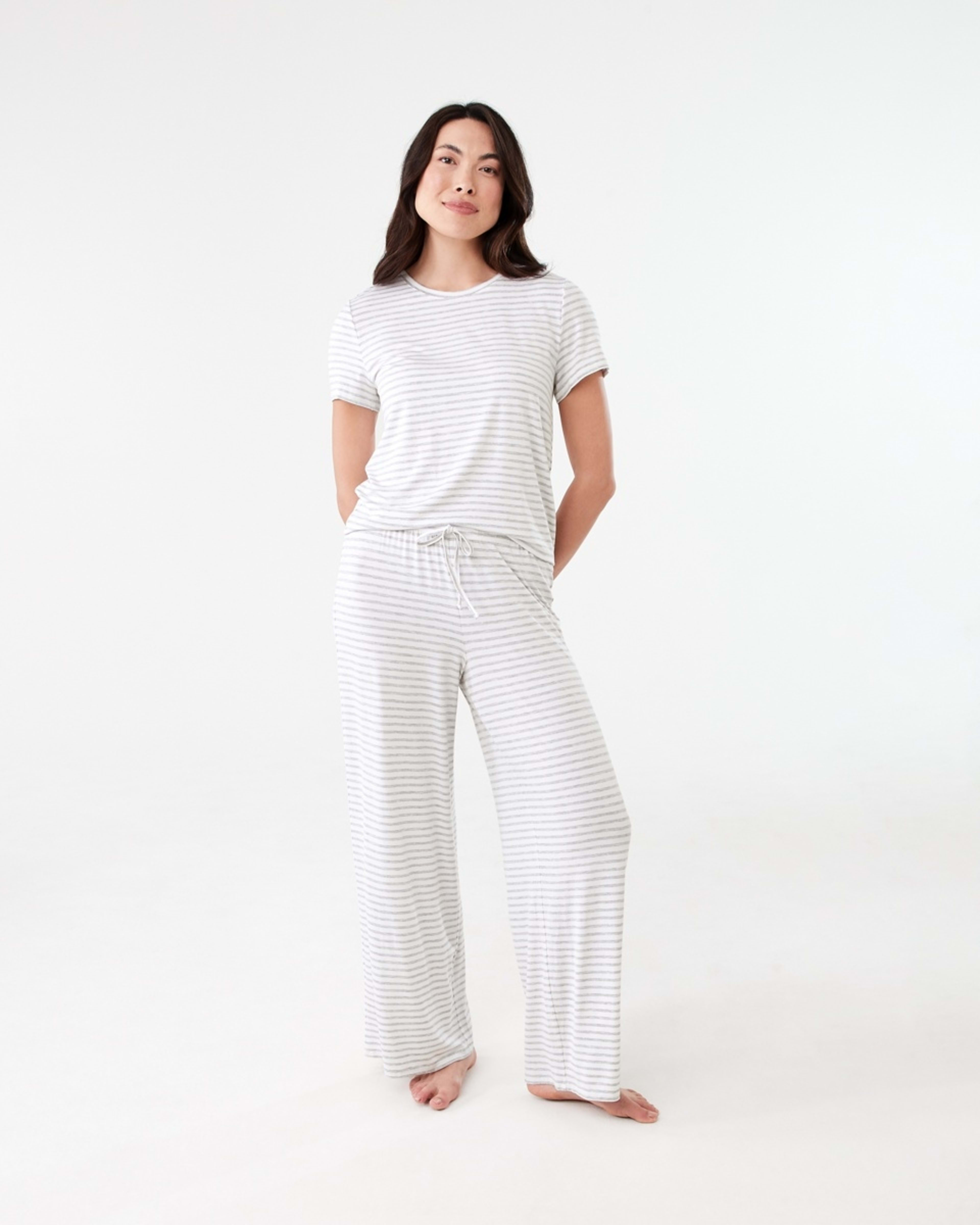 5 Viscose Pants MARLE STRIPE SILVER MARLE, 5 of 5