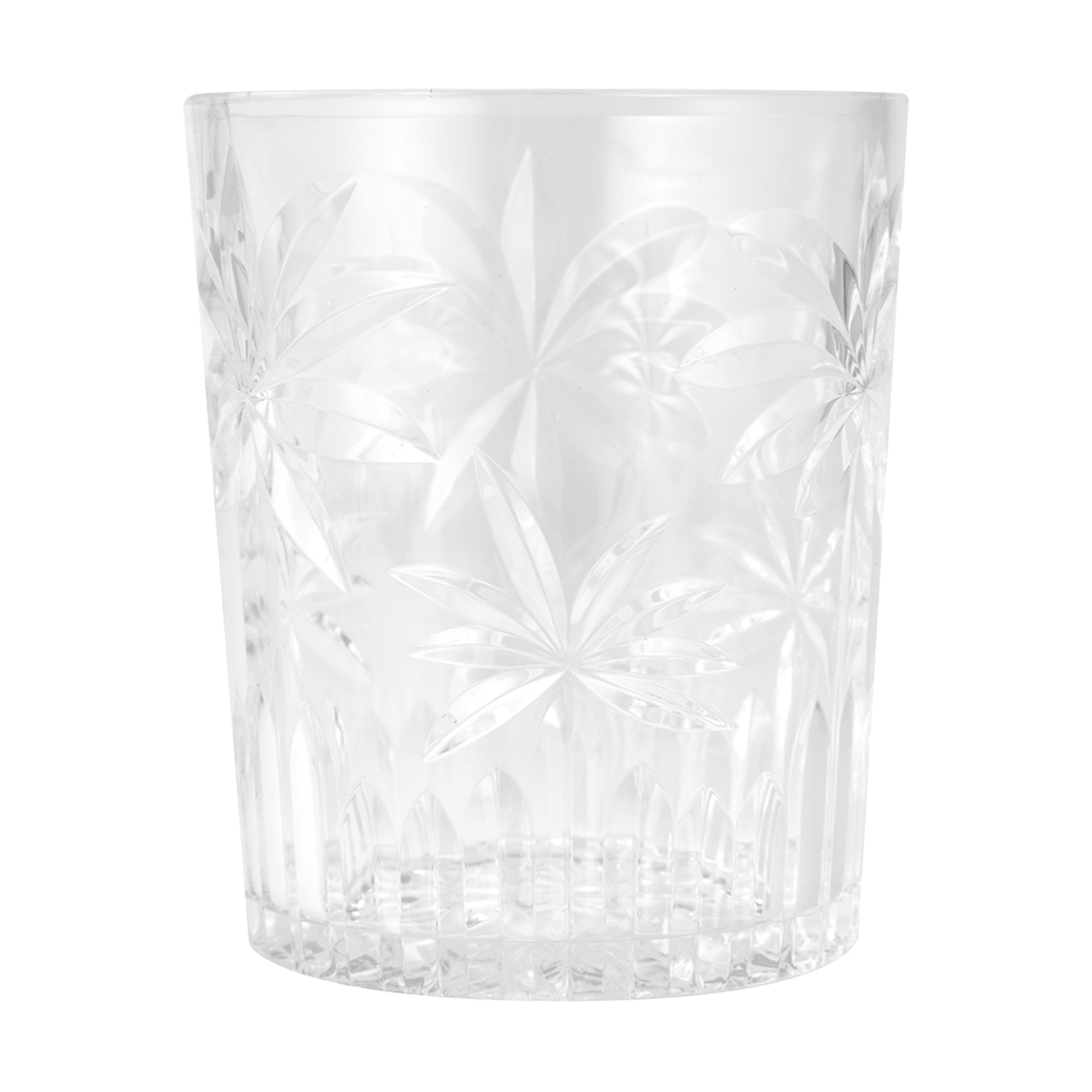 4 Clear Palm Acrylic Tumblers Kmart