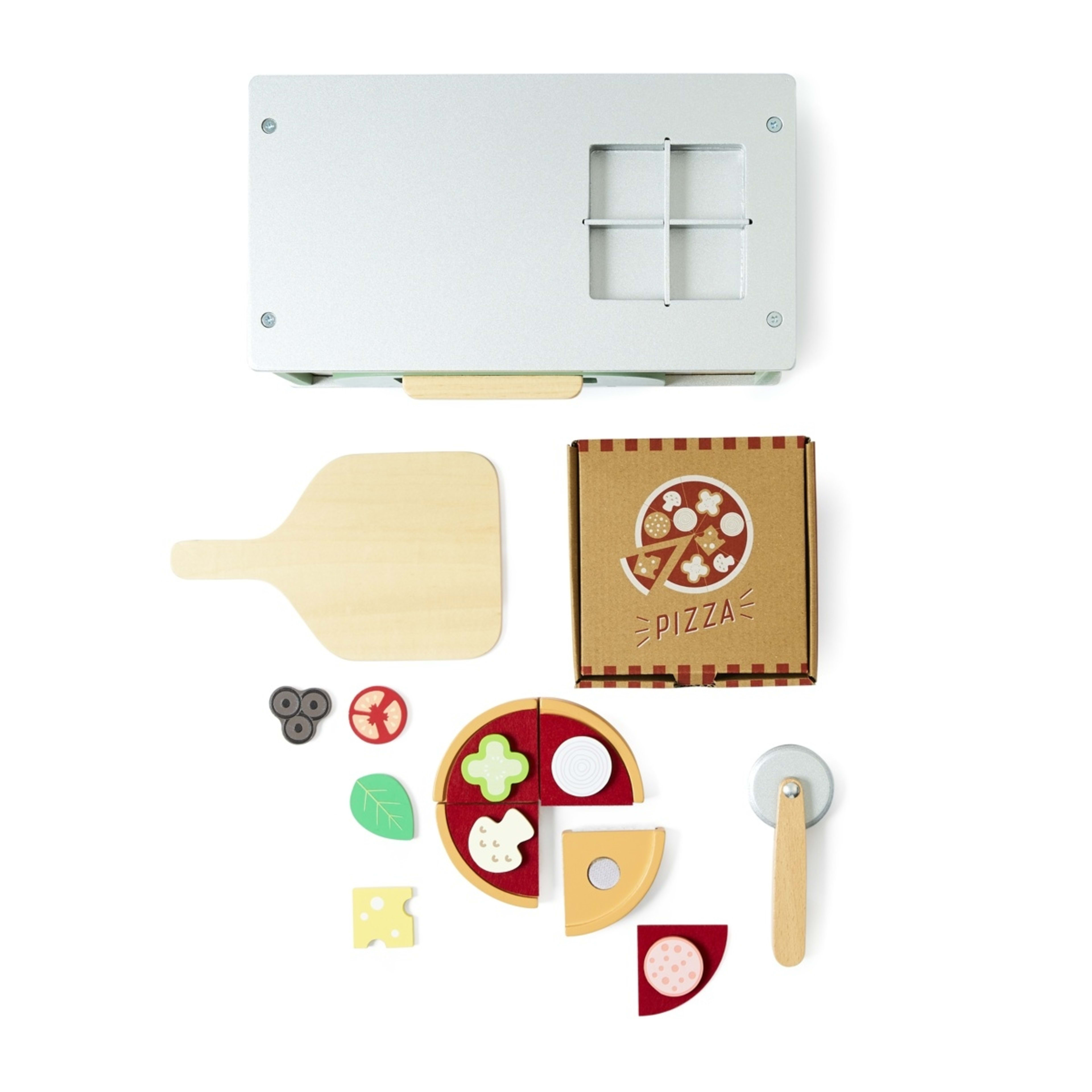 6 20 Piece Wooden Light and Sound Pizza Oven Set, 6 of 10