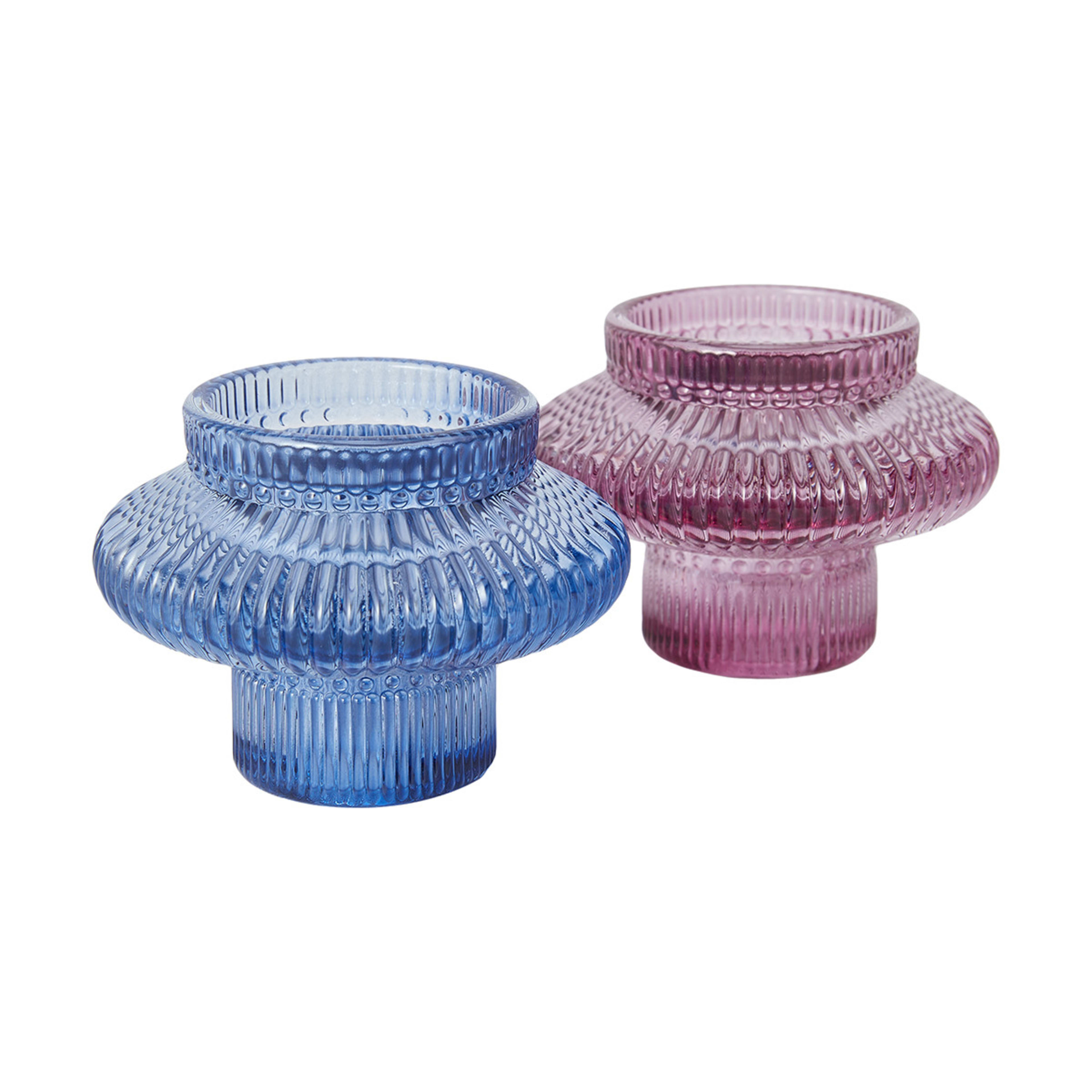 2 Pack Glass Tealight Holders Kmart
