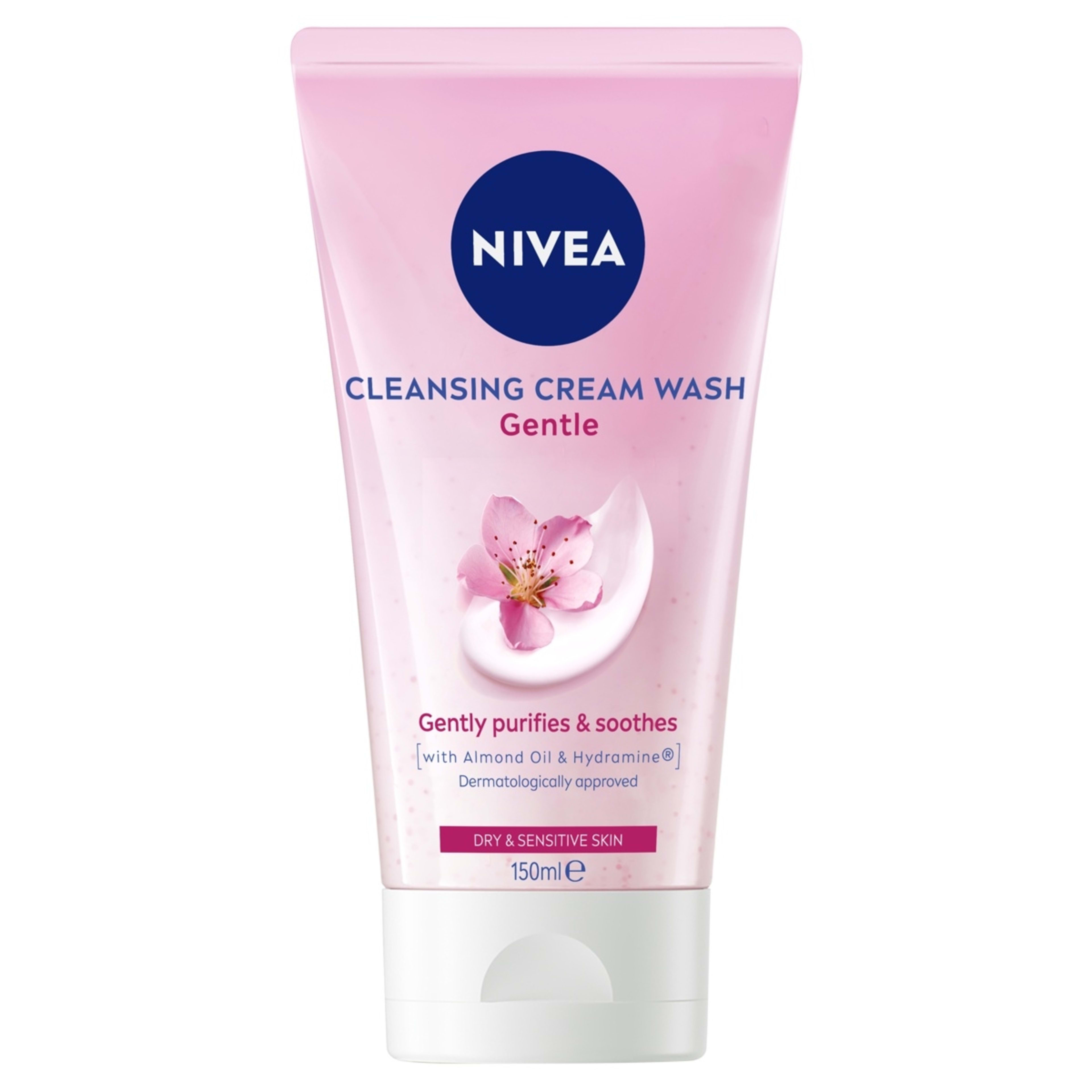 1 Nivea Gentle Cleansing Cream Wash 150ml - Almond Oil and Hydramine